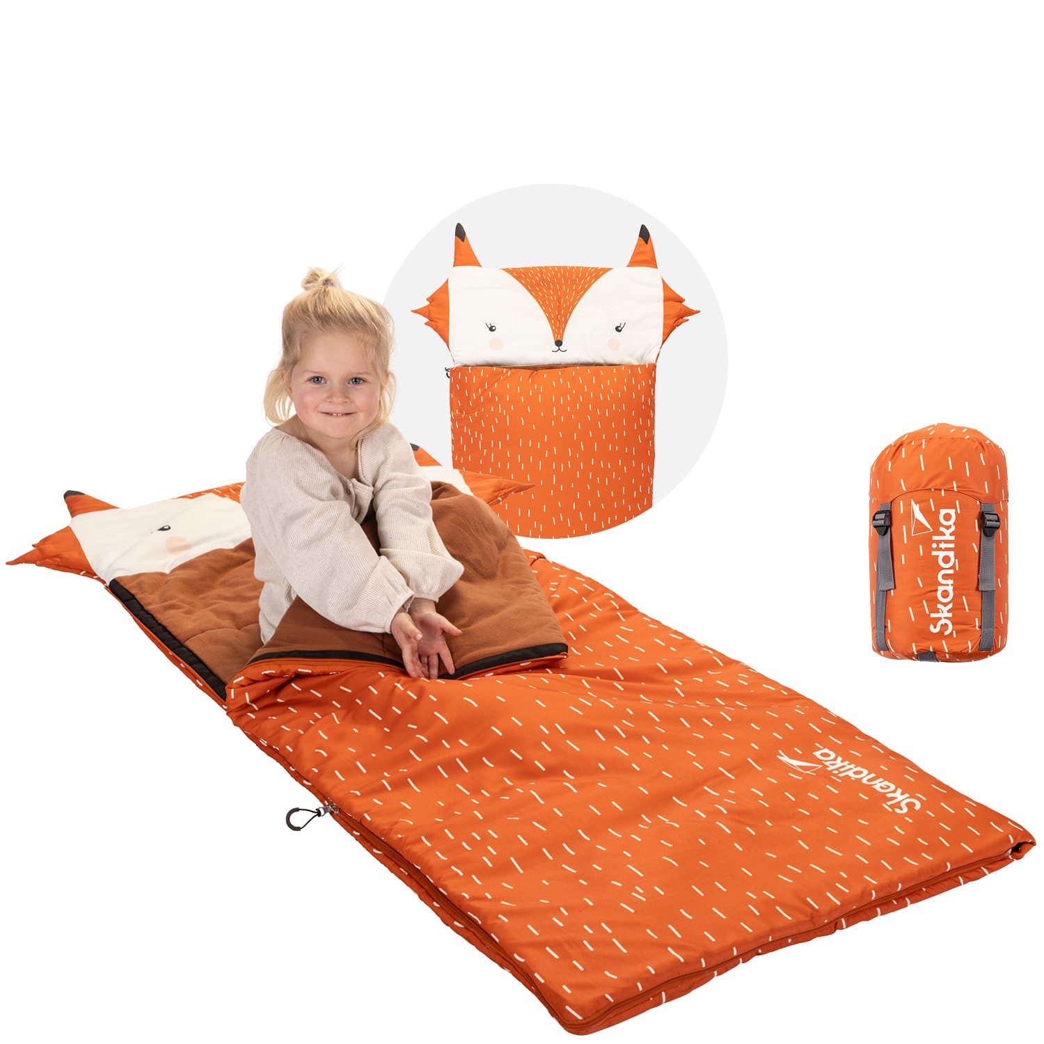 Skandika Schlafsack Soti, Schlafsack für Kinder bis 150 cm, buntes Design F günstig online kaufen