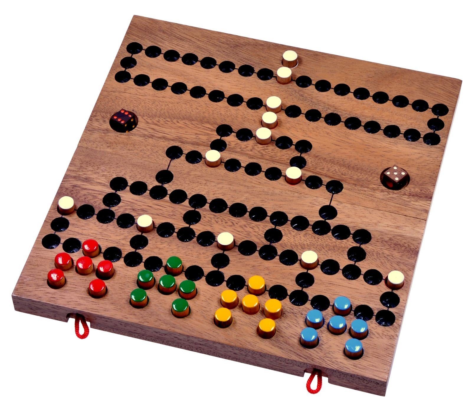 Logoplay Holzspiele Spiel, Blockade für 2 bis 4 Spieler - Spielfeld 26 x 27 cm zusammenklappbarHolzspielzeug