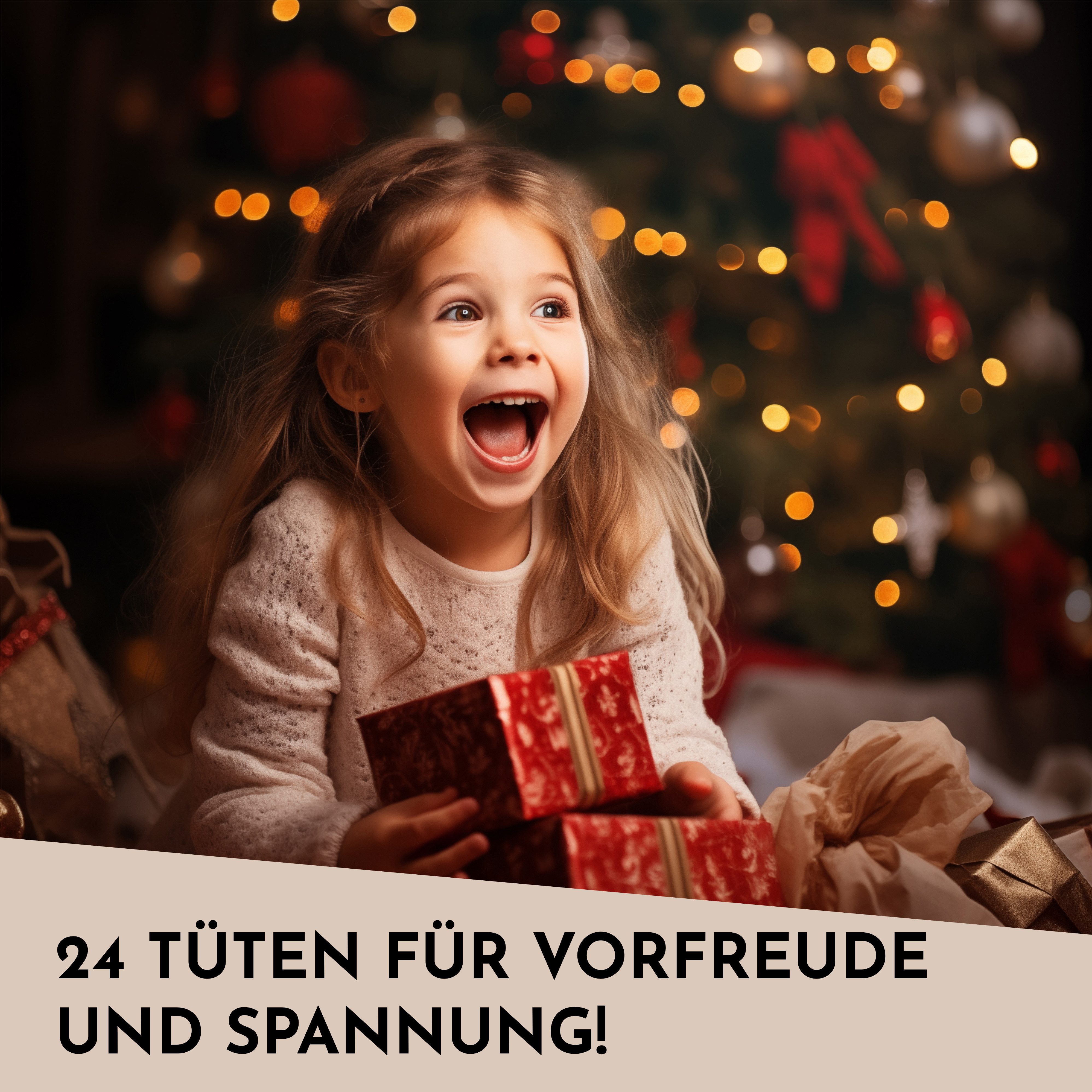 Nordstern befüllbarer Adventskalender 24 Papiertüten, Weihnachtsaufkleber, Juteschnur und Holz Klammern, Geschenktüten zum Basteln und Verschenken