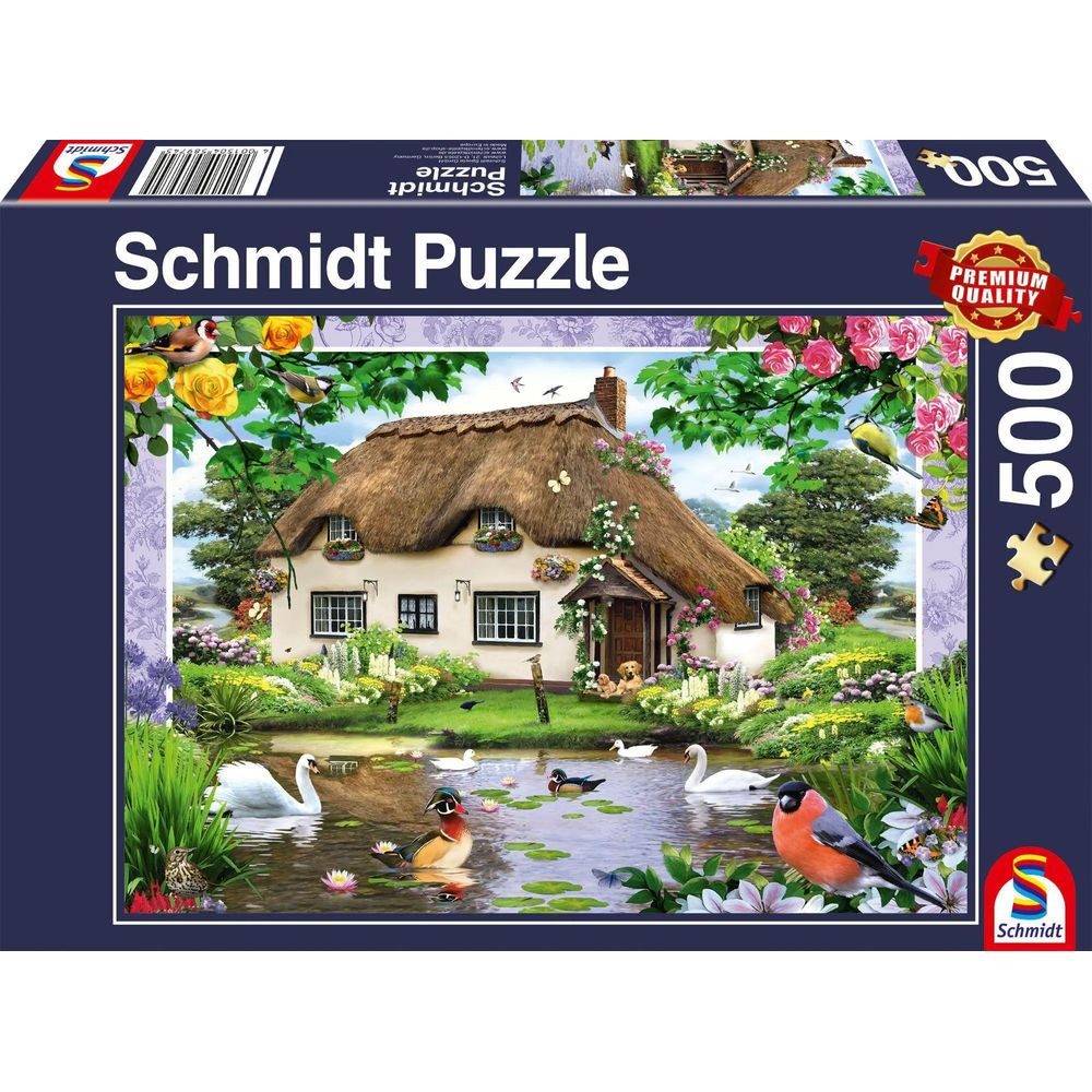 Schmidt Spiele Puzzle Puzzle - Romantisches Landhaus (500 Teile), Puzzleteile