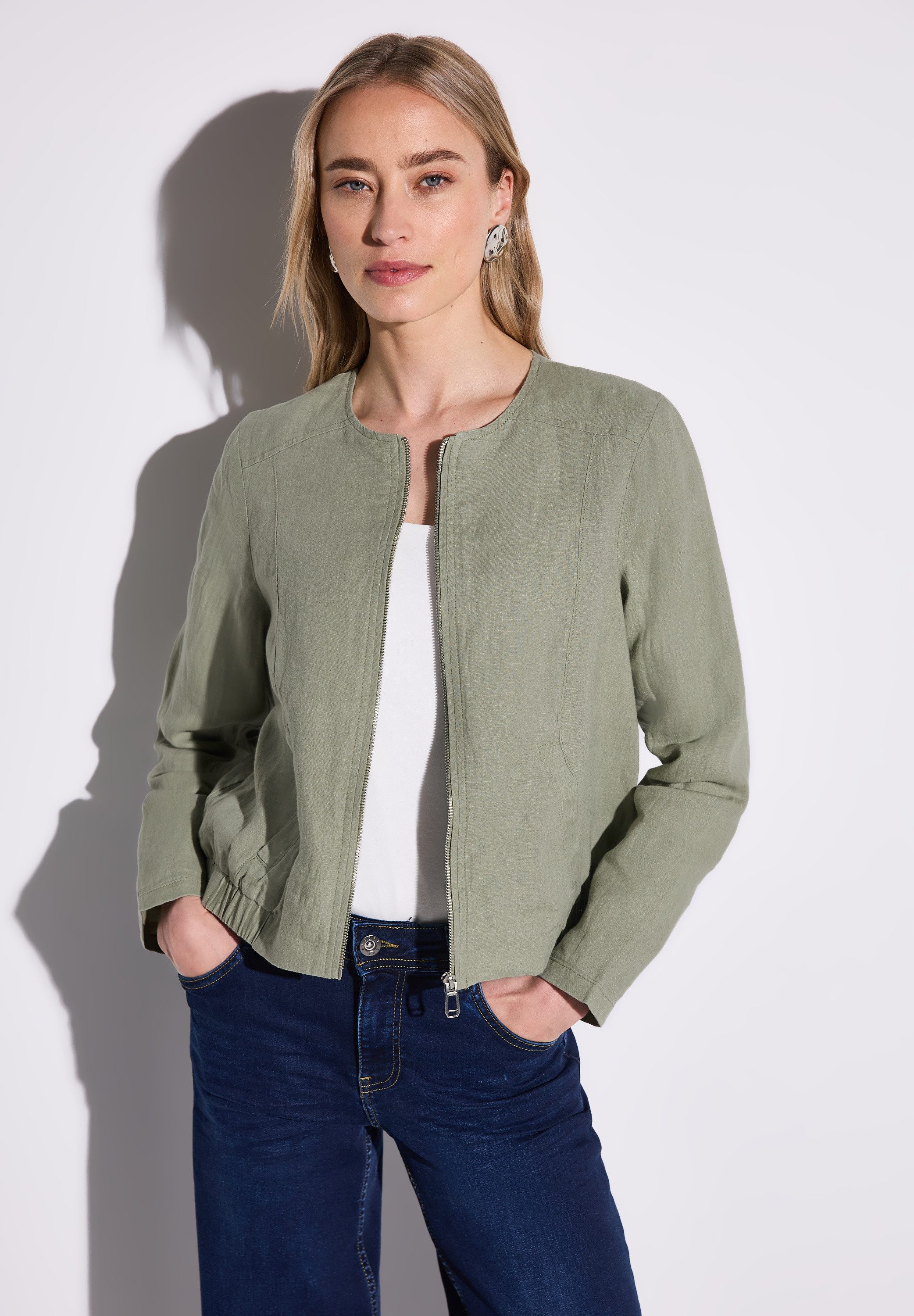 STREET ONE Blouson mit Rundhalsausschnitt günstig online kaufen