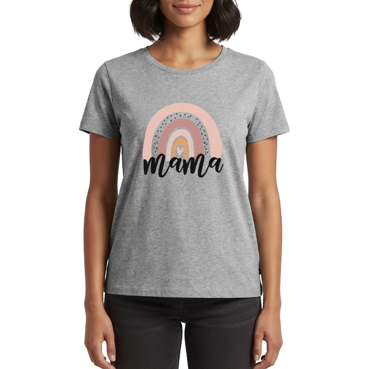 T-Shirt Regenbogen Mama Frauen Premium T-Shirt