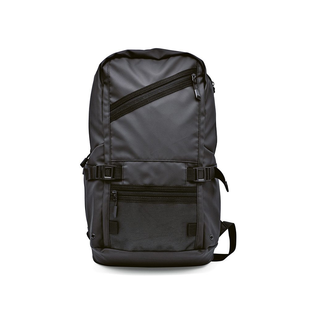 CABBEL Rucksack Rucksack 18L Laptop 17 Zoll wasserdicht rPET Trolley nachhaltig robust (Rucksack, 1-tlg., Einzelartikel), Schwarz, recyceltes Polyester, gepolstert, ergonomisch
