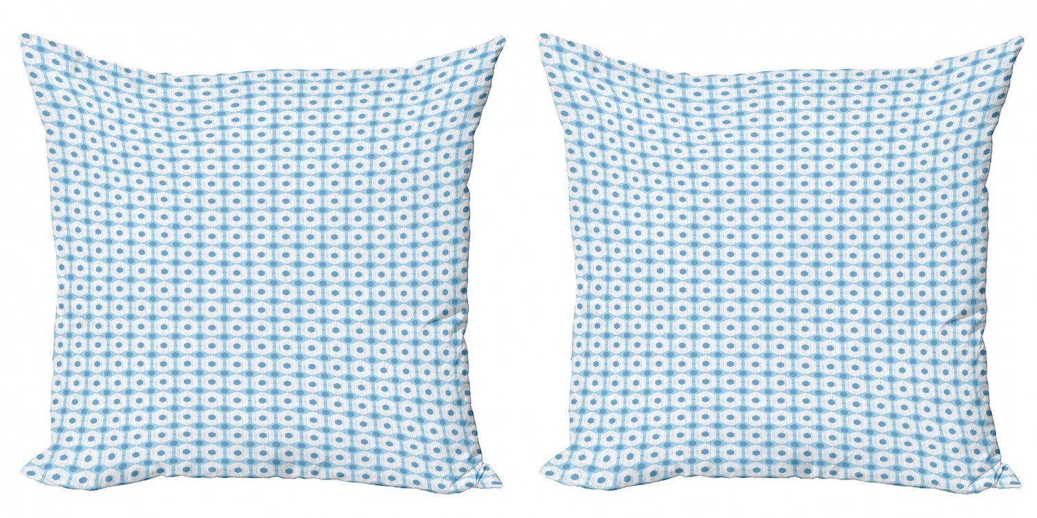 (2 Accent Grunge Doppelseitiger Abstrakt Hexagons Digitaldruck, Stück), Kissenbezüge Muster Modern Abakuhaus