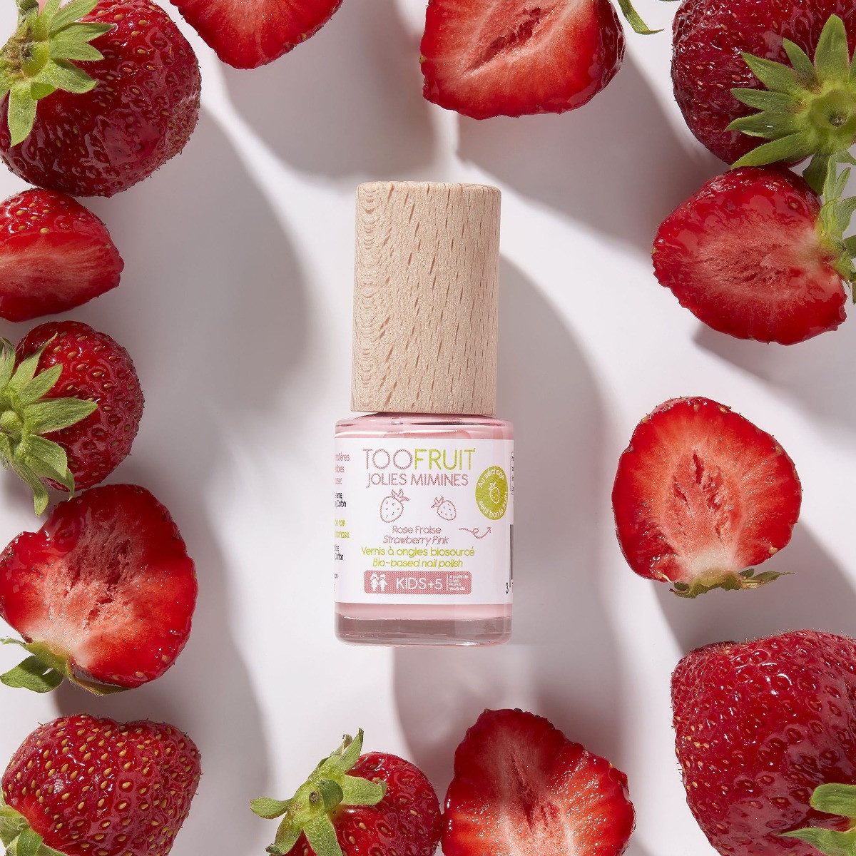 TOOFRUIT Tagescreme Nagellack Erdbeere