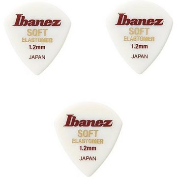 Ibanez Plektrum, BEL18ST12 Elastomer Picks Soft White - Plektren Set