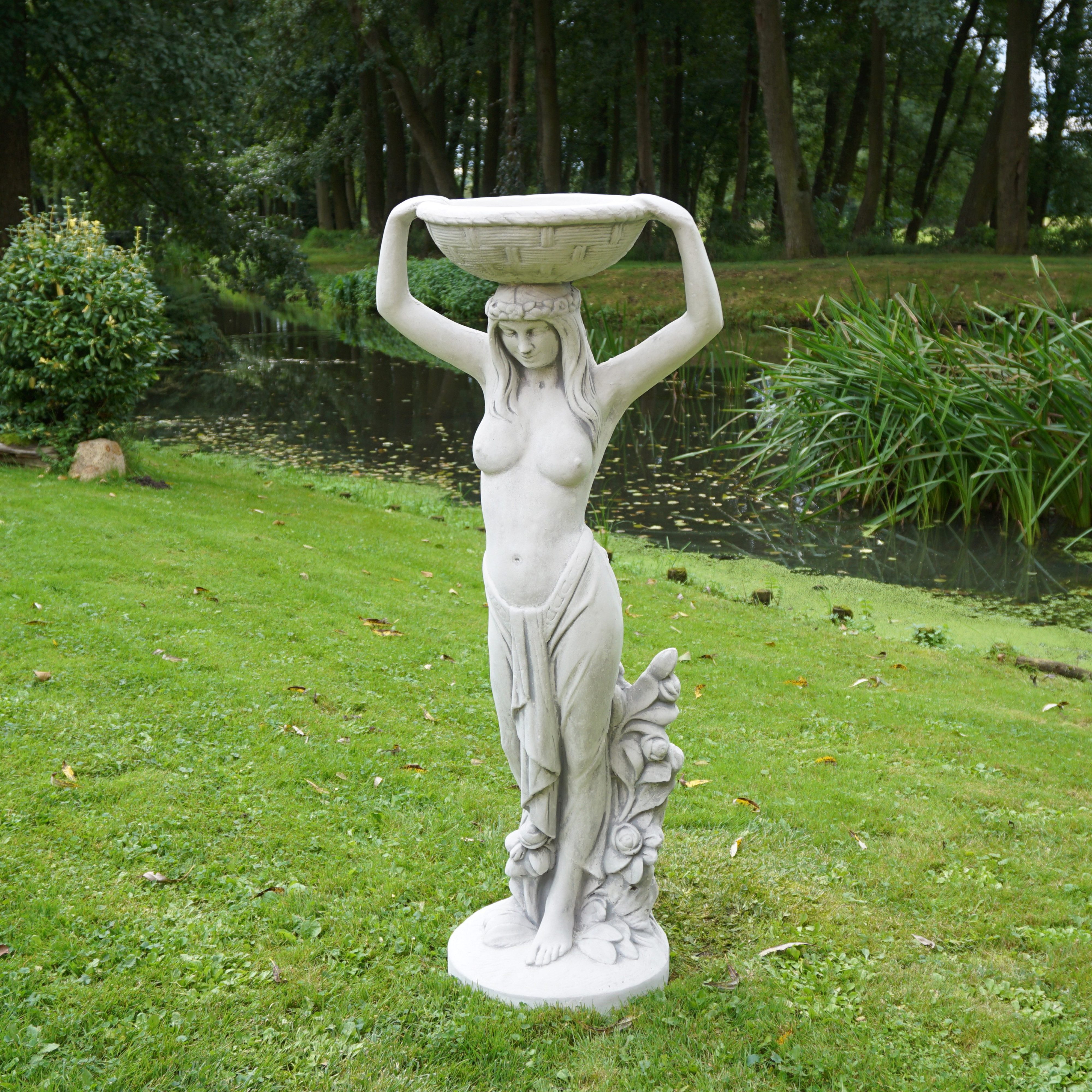 gartendekoparadies.de Gartenfigur Statue Hestia die Göttin der Familie, H. 119 cm, 73 kg, Frostsicher
