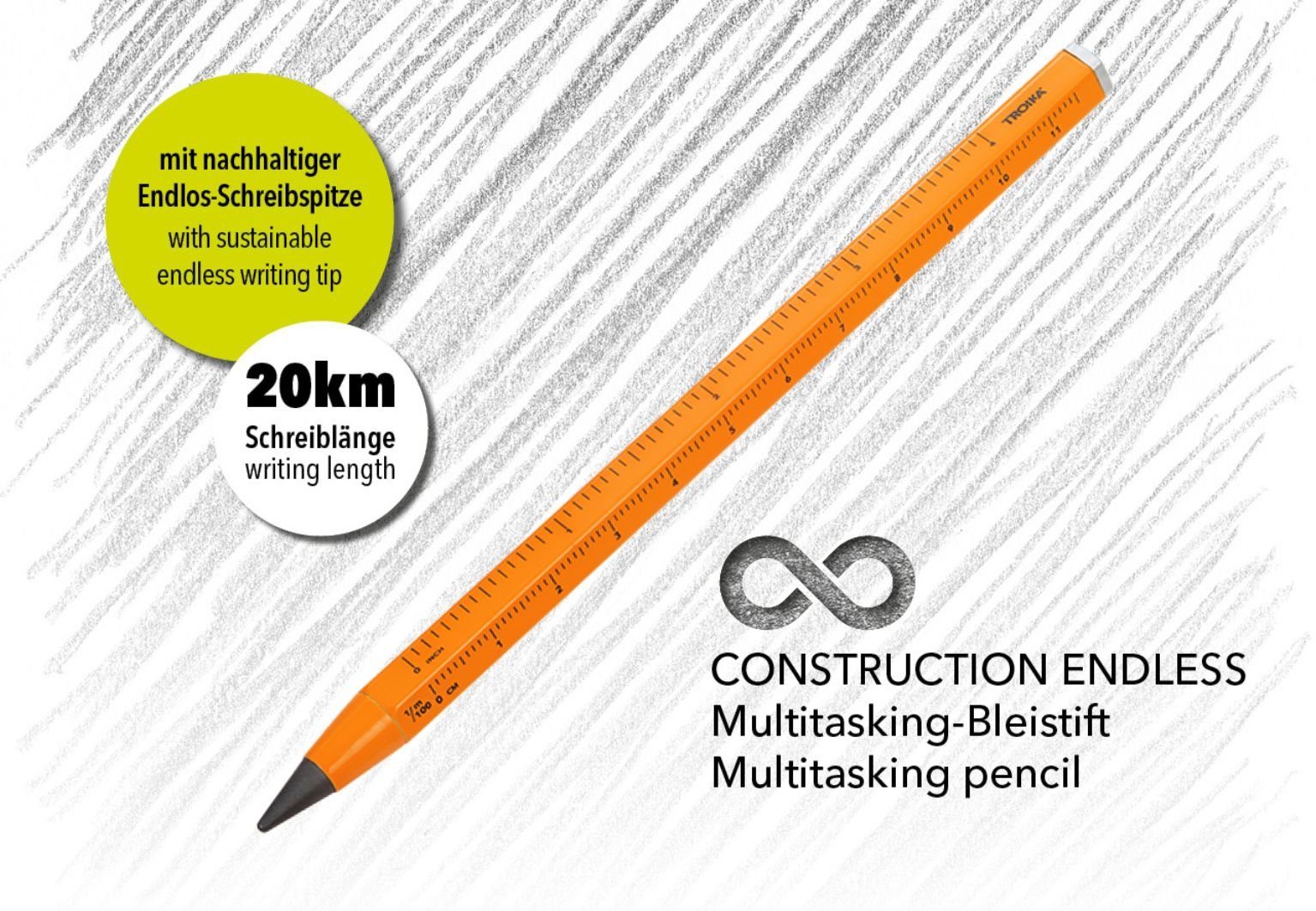 PEN20/NO Multitasking-Bleistift Kugelschreiber Troika - Endless – Construction TROIKA