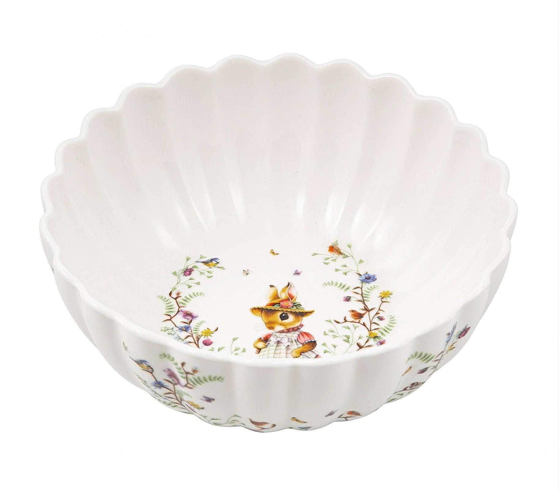 Villeroy & Boch Servierschale Spring Fantasy, Porzellan, mikrowellensicher, Bunt, Osterhase, Frühling, H: 7cm