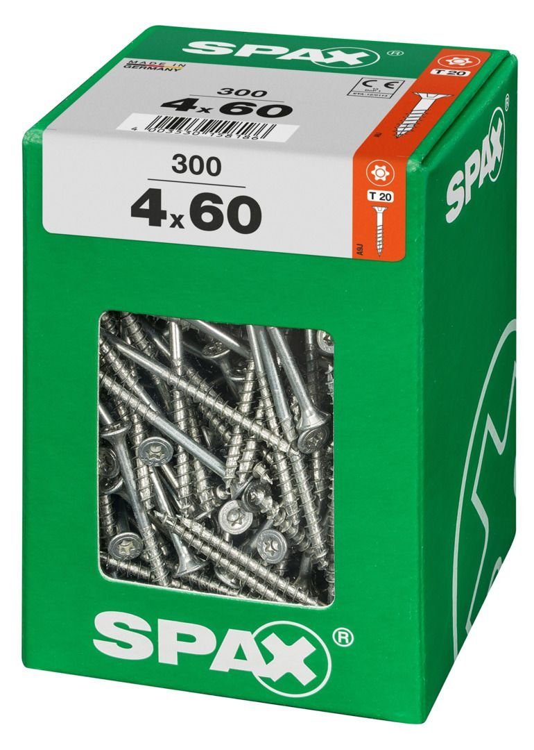 SPAX Holzbauschraube Spax Universalschrauben 4.0 x 60 mm TX 20 Senkkopf