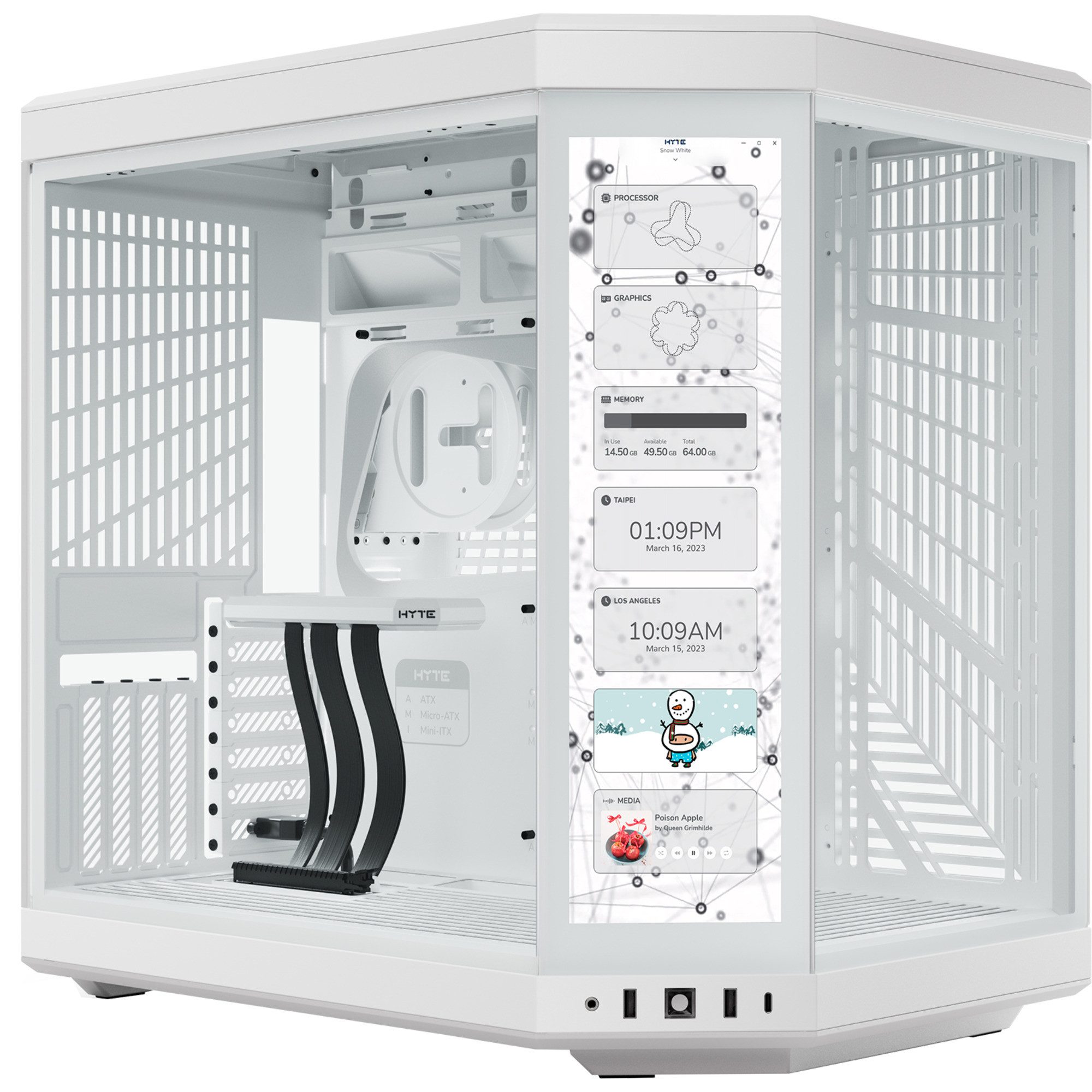 PC-Gehäuse HYTE Y70 Touch Infinite, Tower-Gehäuse, (Tempered