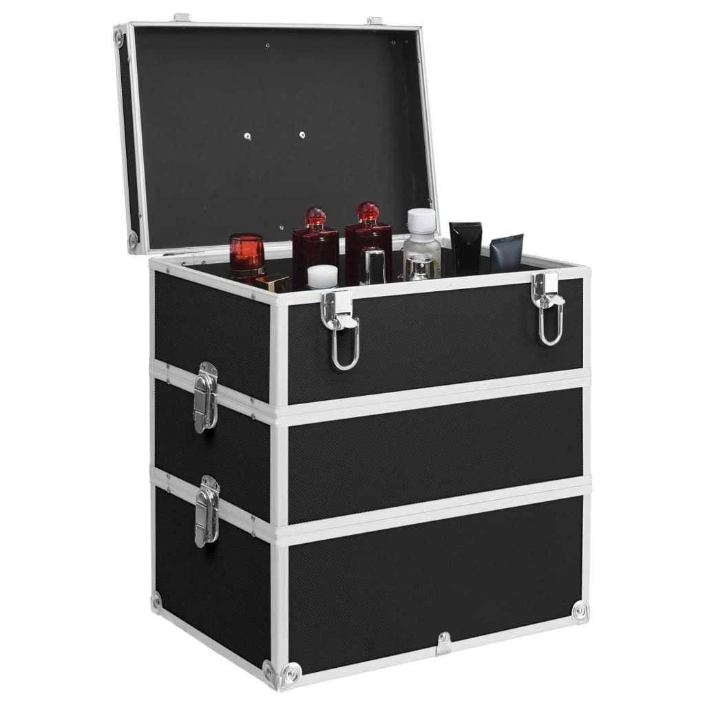 vidaXL Kosmetikkoffer Kosmetikkoffer 37x24x40 cm Schwarz günstig online kaufen