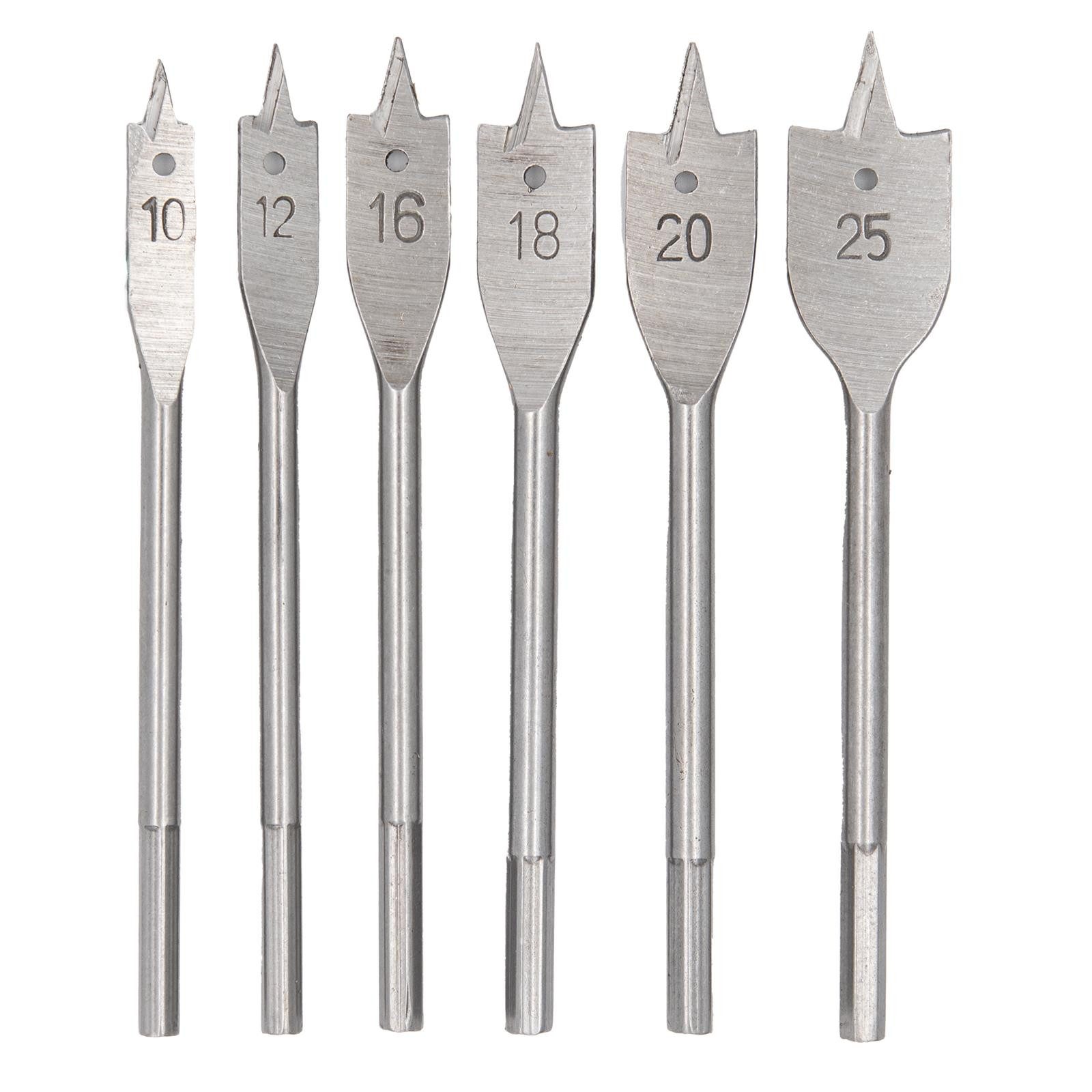 BENSON Holzbohrer 6tlg Flachbohrer Flachfräsbohre Holzbohrer, günstig online kaufen