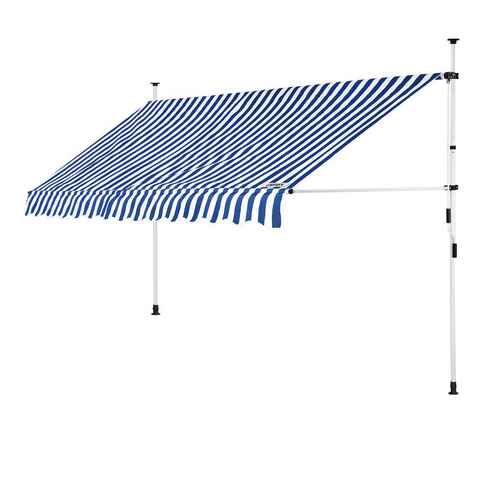 Detex Klemmmarkise Detex Klemmmarkise 150 cm breit Höhenverstellbar Handkurbel