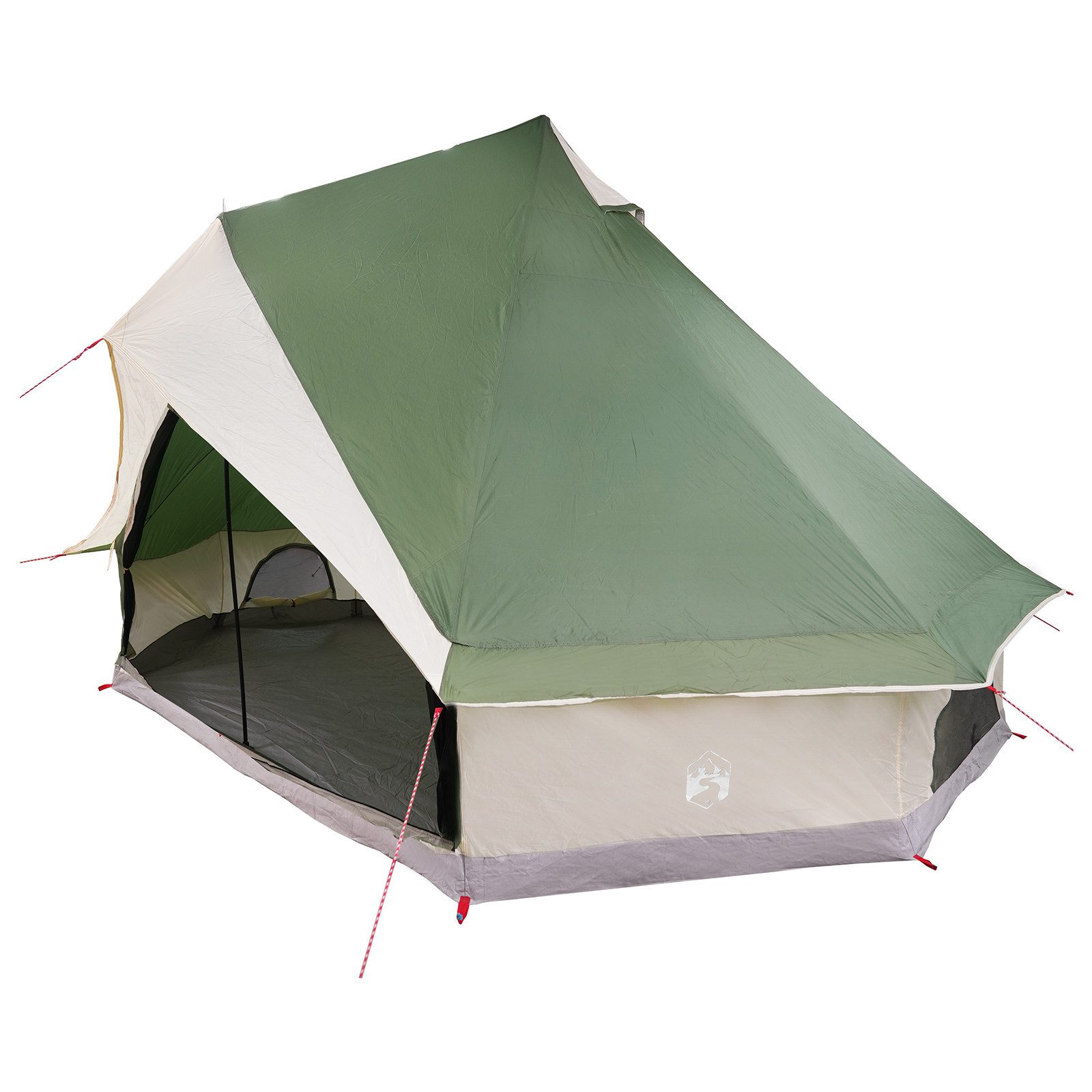 vidaXL Tipi-Zelt Familienzelt Tipi Grün für günstig online kaufen