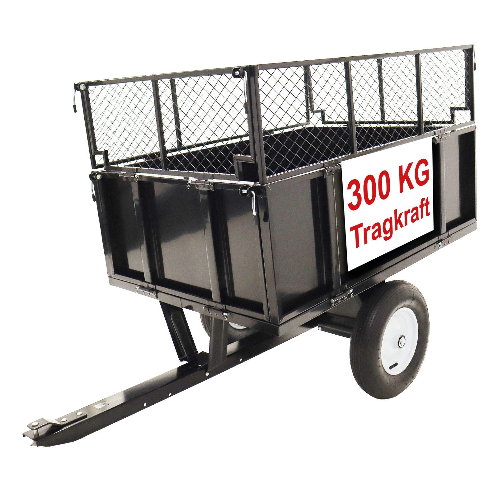 Bituxx Rasentraktoranhänger 300kg, max. 300 kg, 1-tlg., MS-19572
