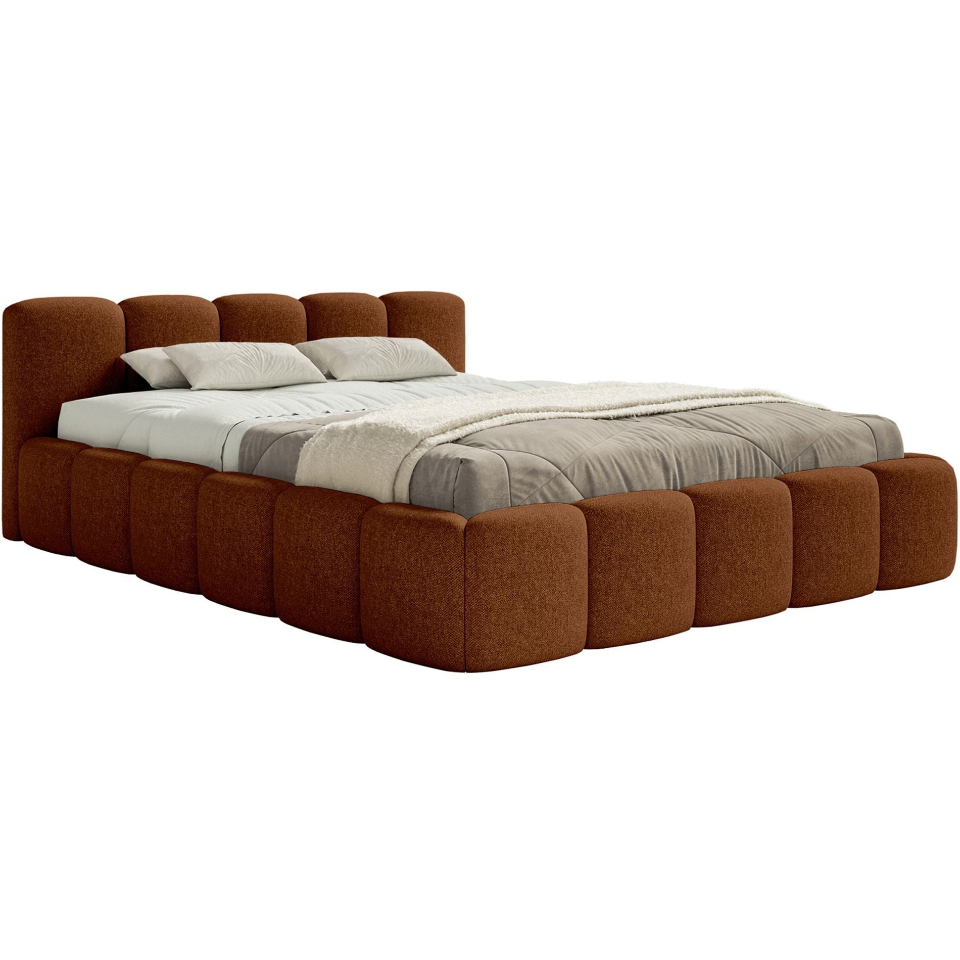 Selsey Polsterbett CLOUDY LOW, Bouclé, Chenille oder Velours, mit/ohne Bettkasten, 140–200 cm