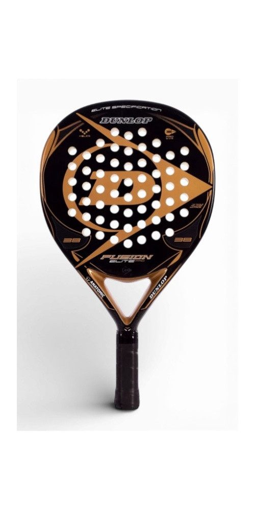 Dunlop Padelschläger Fusion Elite Pro 365g/Rund/Freizeit schwarz/gold – Bild 2 von 4