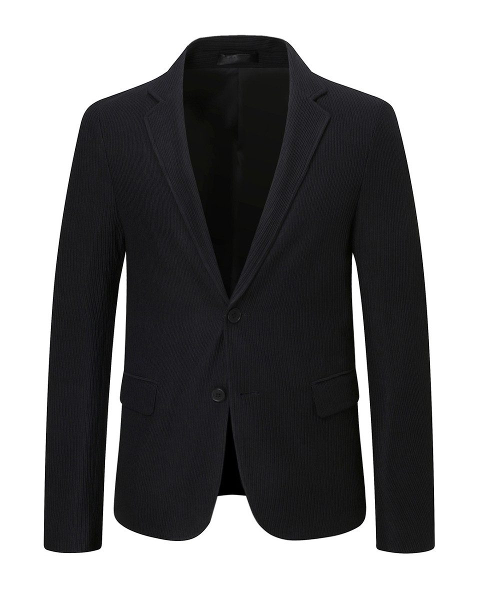 Allthemen Sakko Herren Sportlicher Sakko Stretch Streifen Blazer für Freizeit