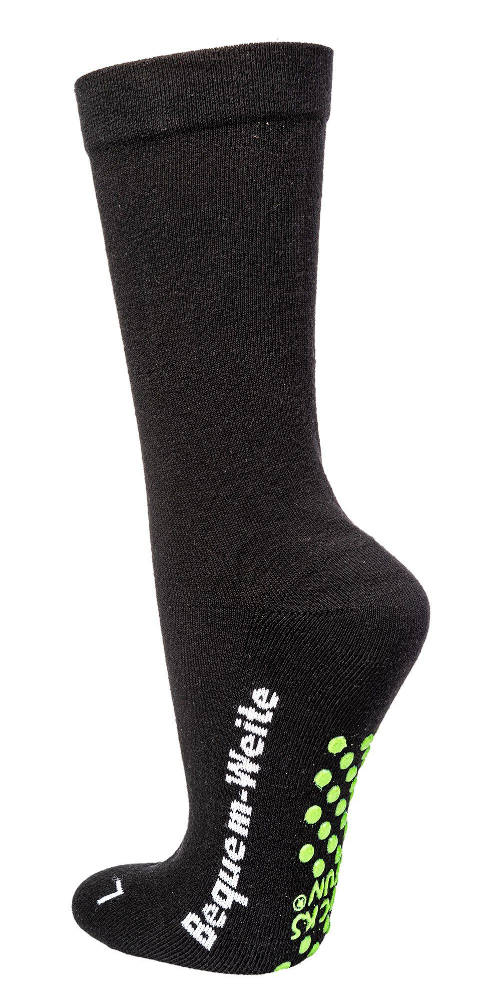 TippTexx 24 ABS-Socken 2 Paar antibakterielle Extra-Breite ABS-Socken mit Polstersohle