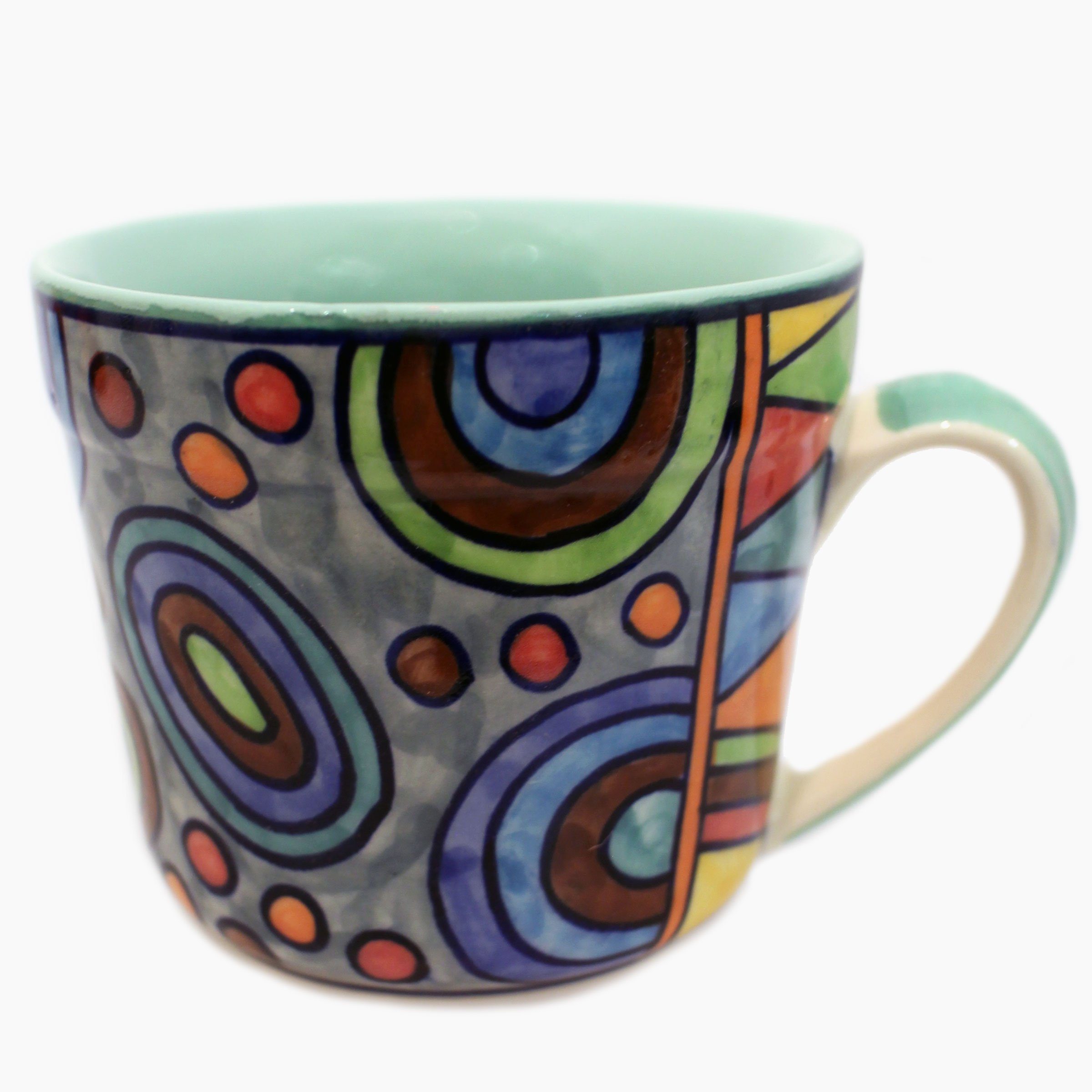 aus Keramik Tasse set/3 handbemalt Gall&Zick Kaffeetasse GZ-3156