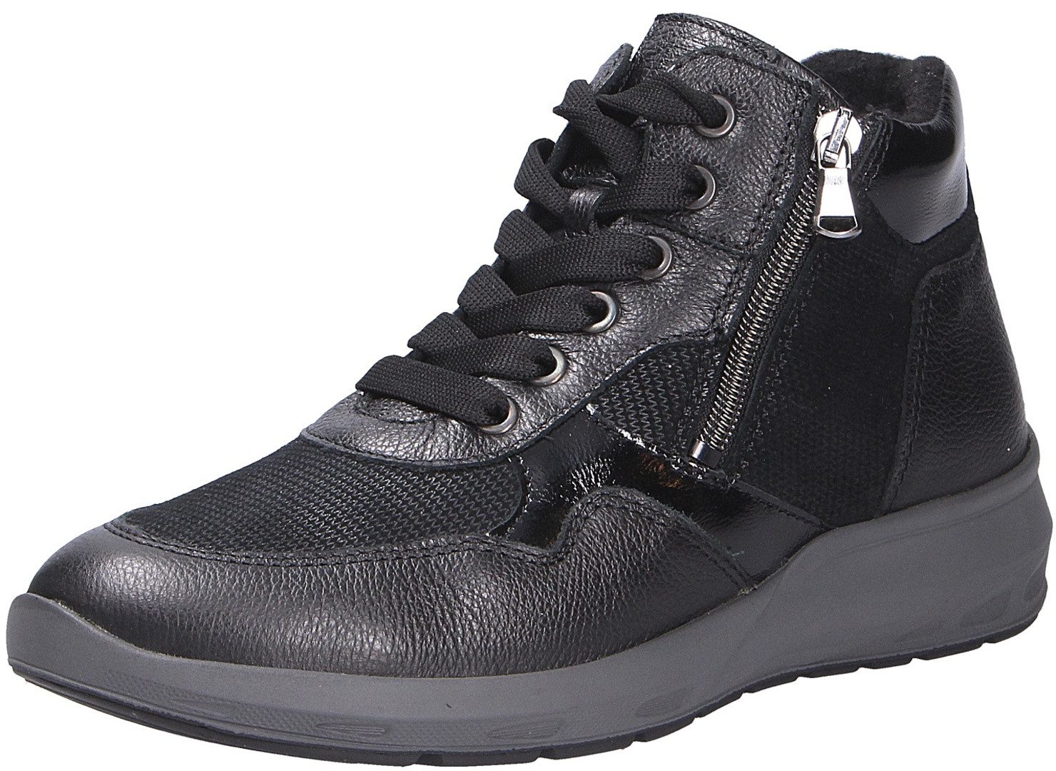 Waldläufer Waldläufer Damen Stiefelette schwarz Schnürstiefel