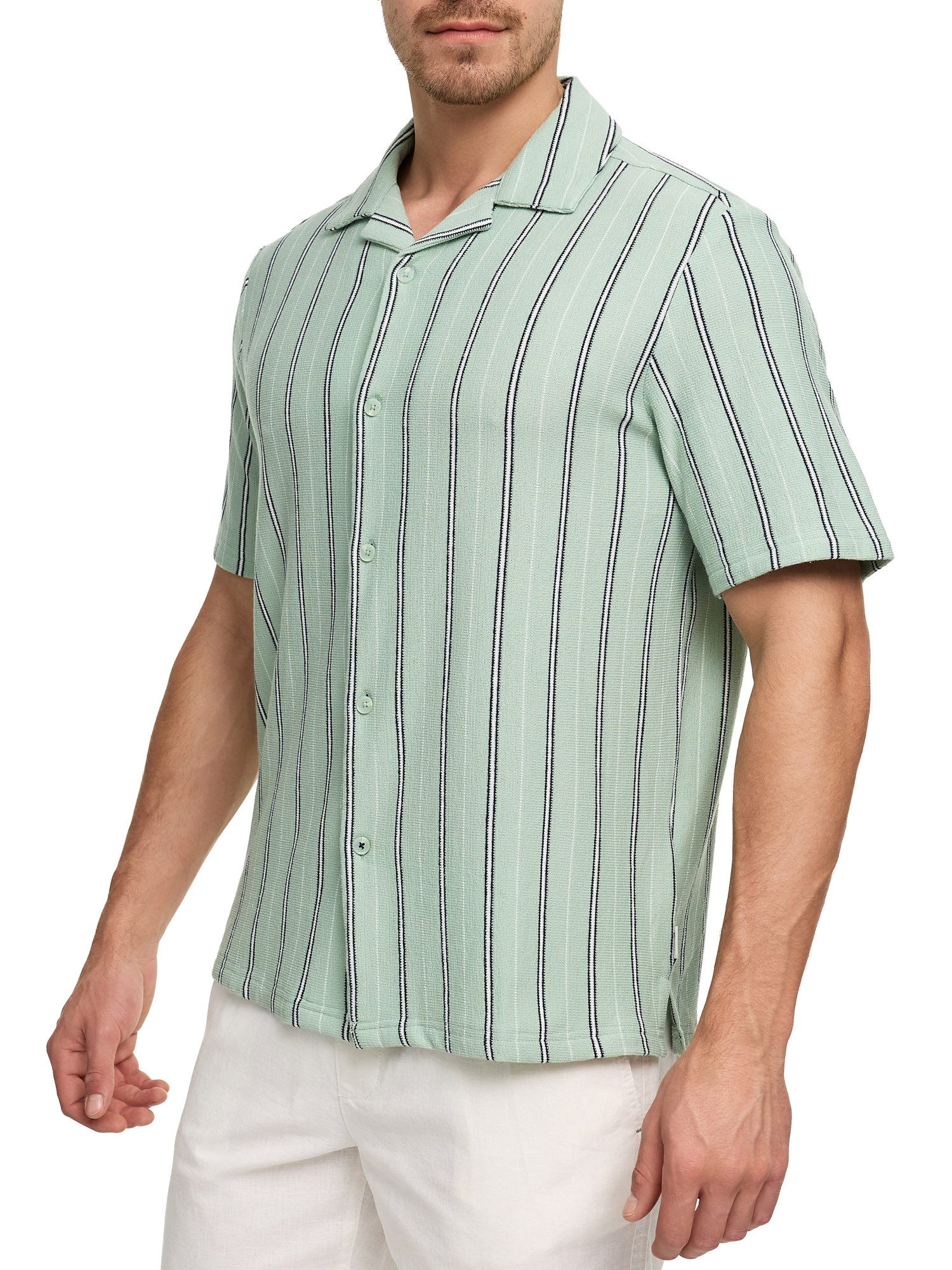 Indicode Kurzarmhemd INShitake