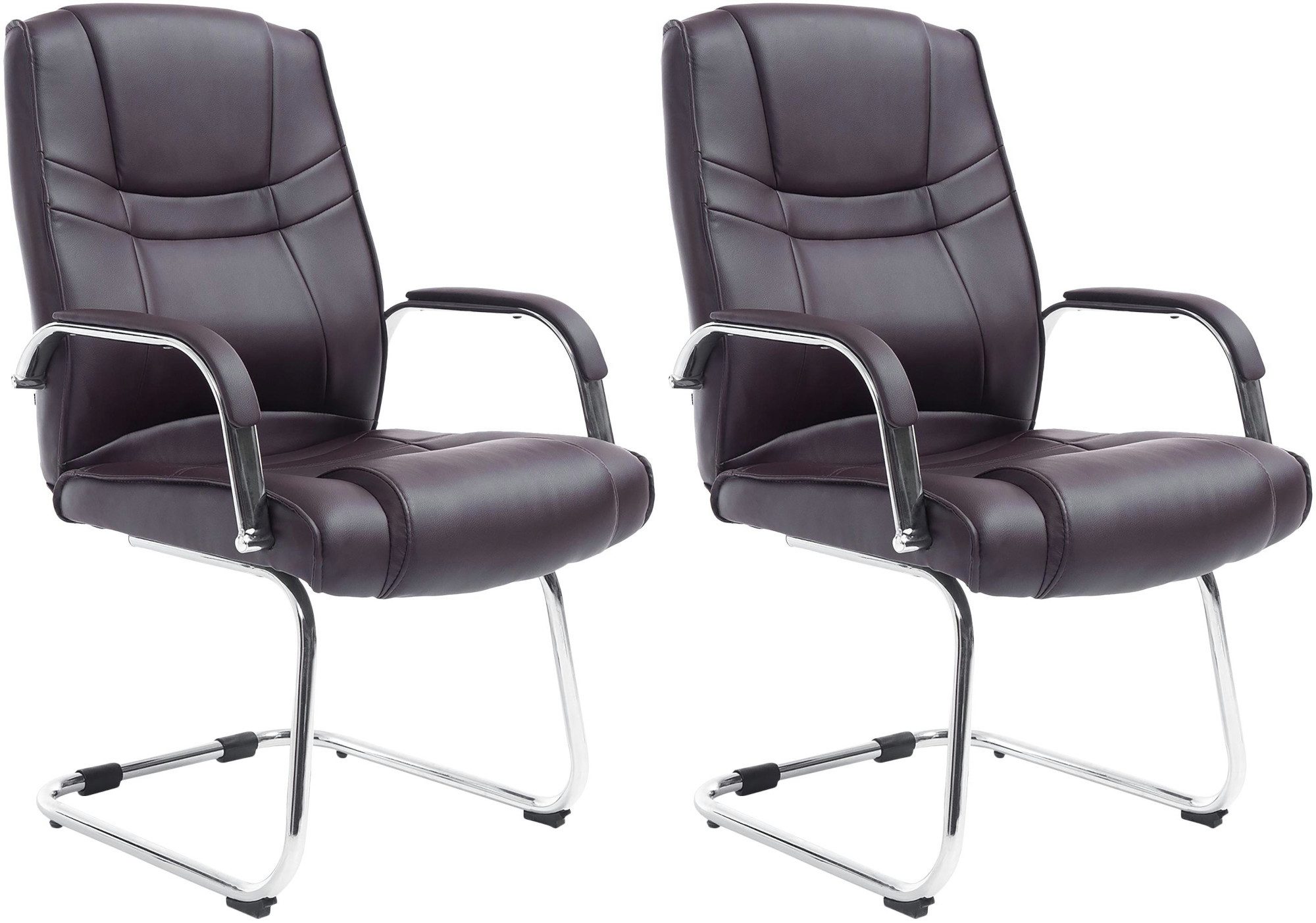 CLP Besucherstuhl Attila (2er Set, 2 St), Kunstleder-Bezug, bis 180 kg günstig online kaufen