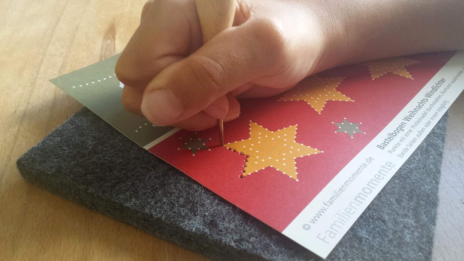 Bastelbogen Papierkarton 10 Prickeln zum Trend LK Weihnachten & Style