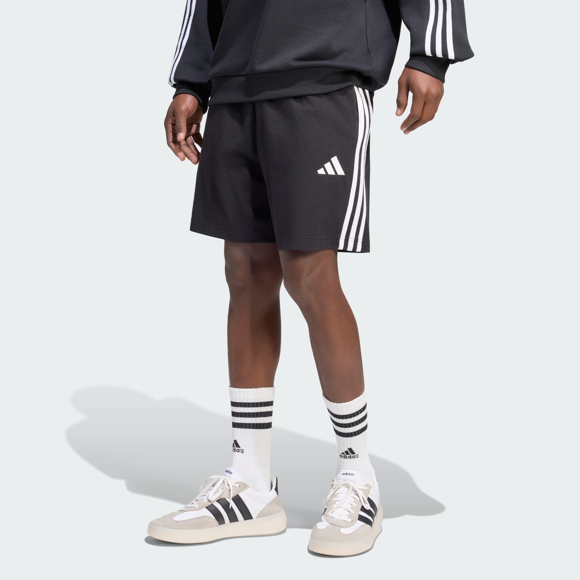 adidas Sportswear Shorts ESSENTIALS 3-STREIFEN SINGLE JERSEY SHORTS (1-tlg)