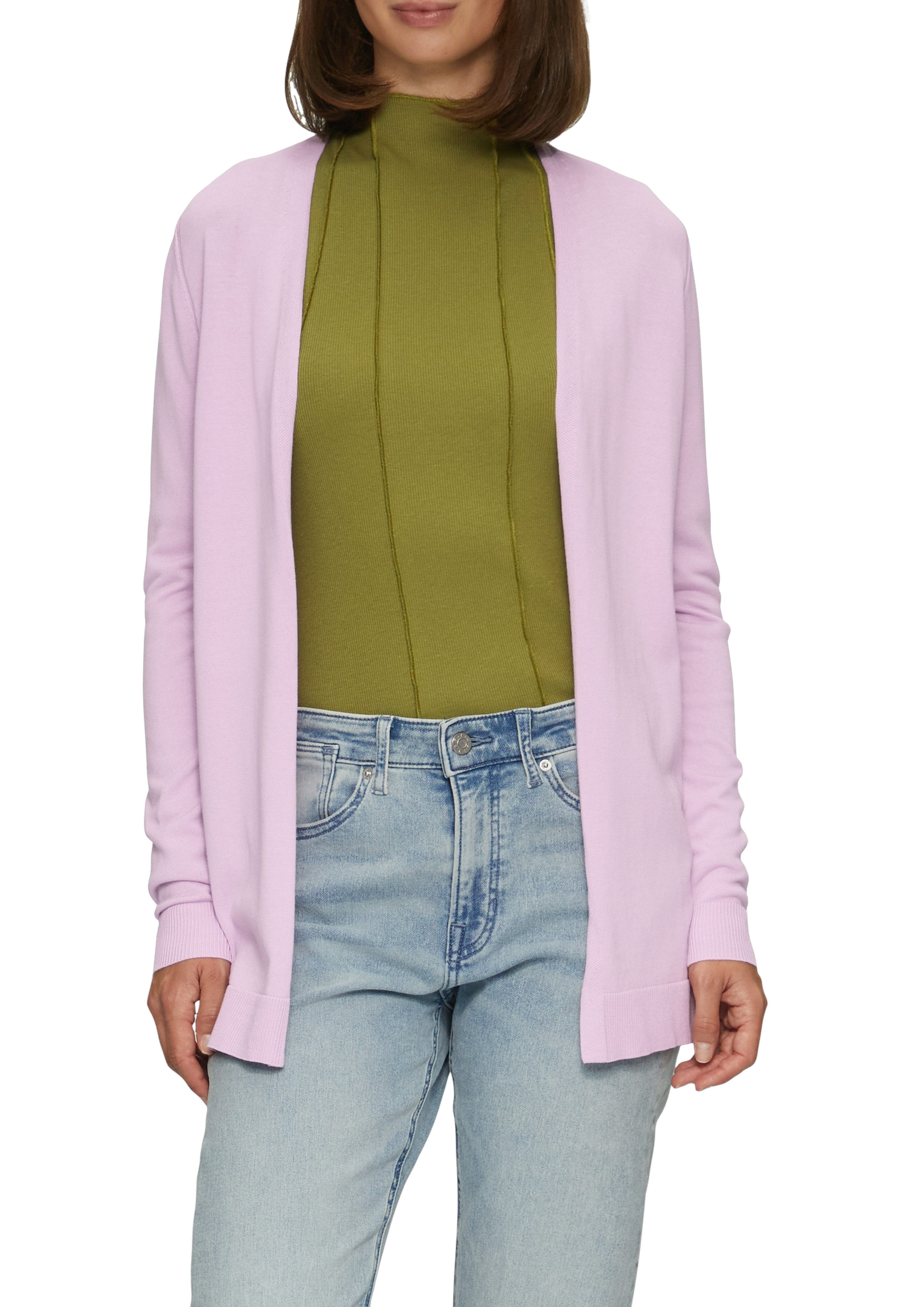 s.Oliver Strickjacke Feinstrick ohne Verschluss