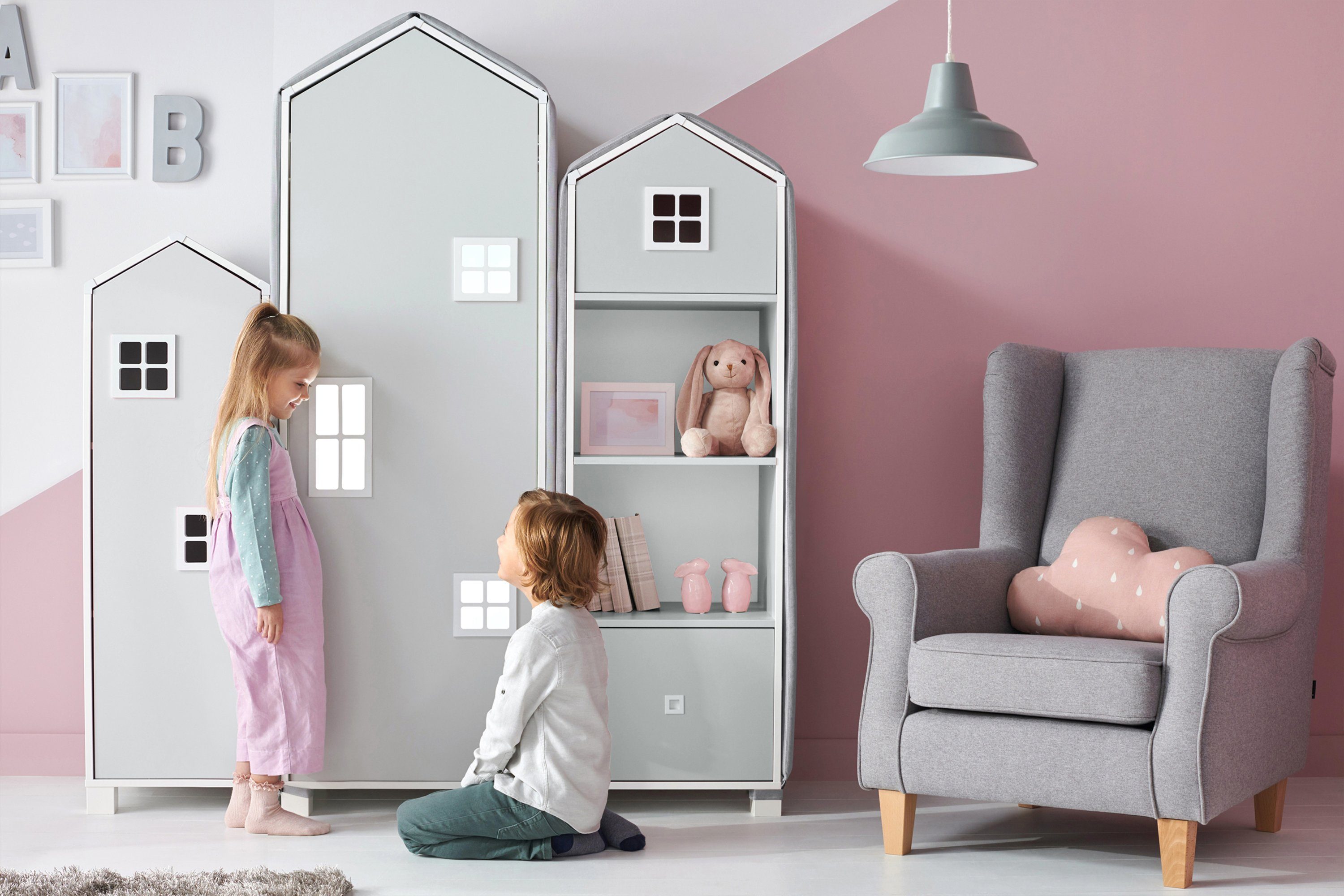KONSIMO® Babyzimmer-Komplettset MIRUM Kindermöbel-Set Komplett-Kinderzimmer günstig online kaufen
