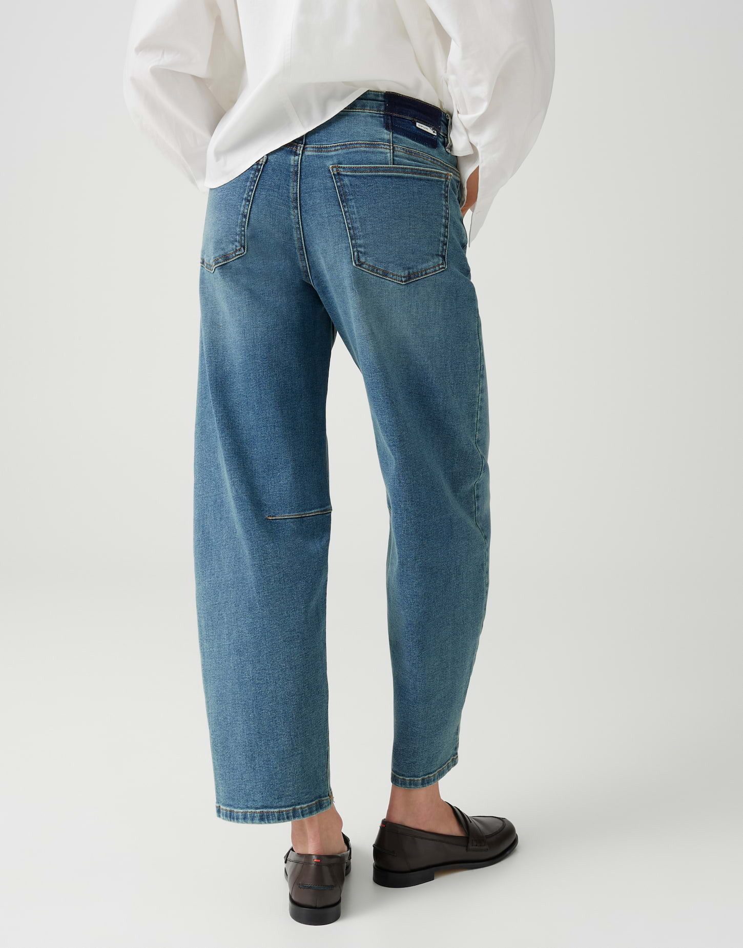 OPUS Relax-fit-Jeans Lissie boldy Abnäher an der Kniekehle