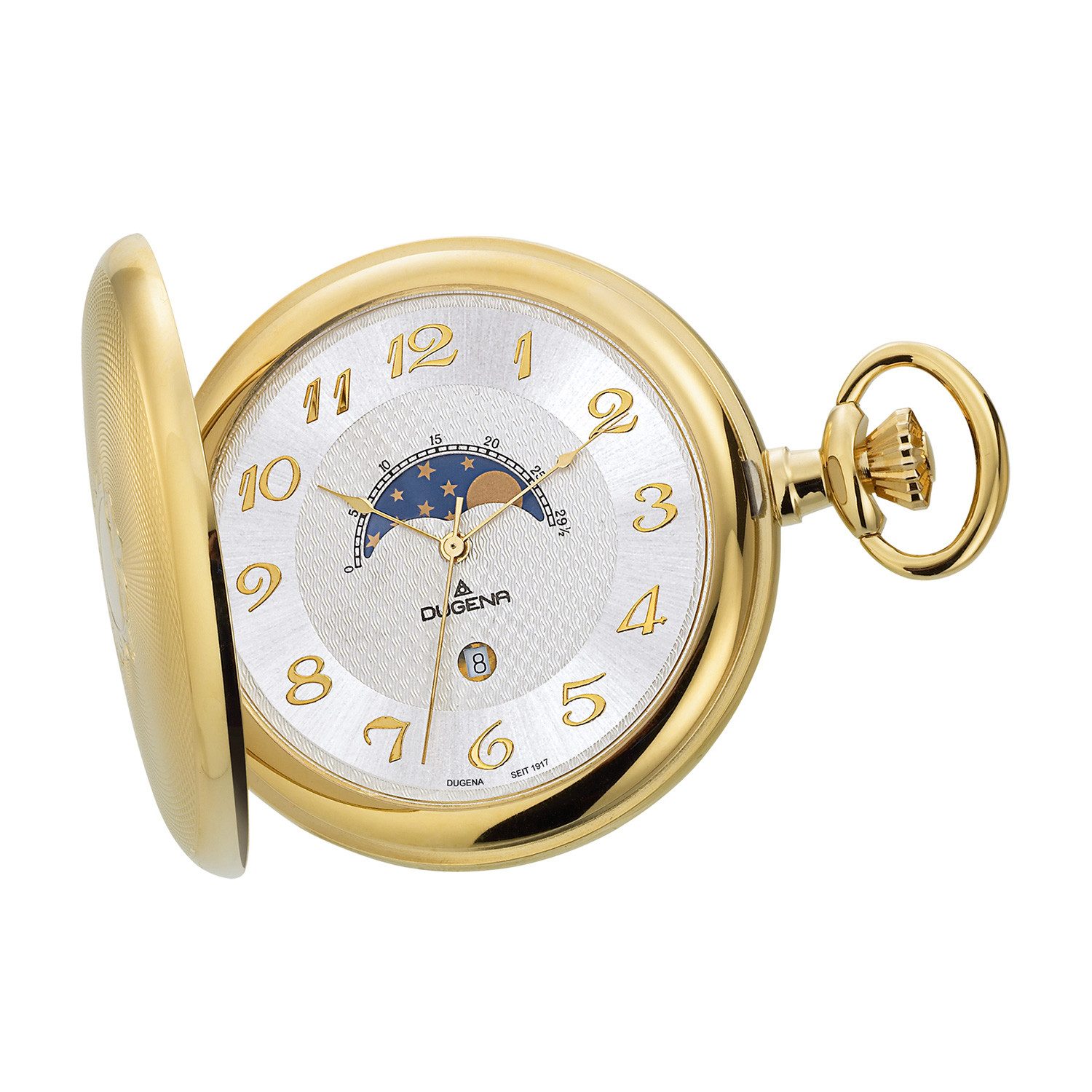 Taschenuhr Herren-Taschenuhr 4460306-1 Savonette, Quarz, Edelstahl, inkl. Kette