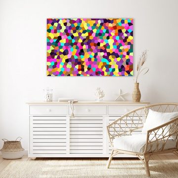 Primedeco Glasbild Wandbild Fraktales Muster mit Aufhängung, Abstrakt