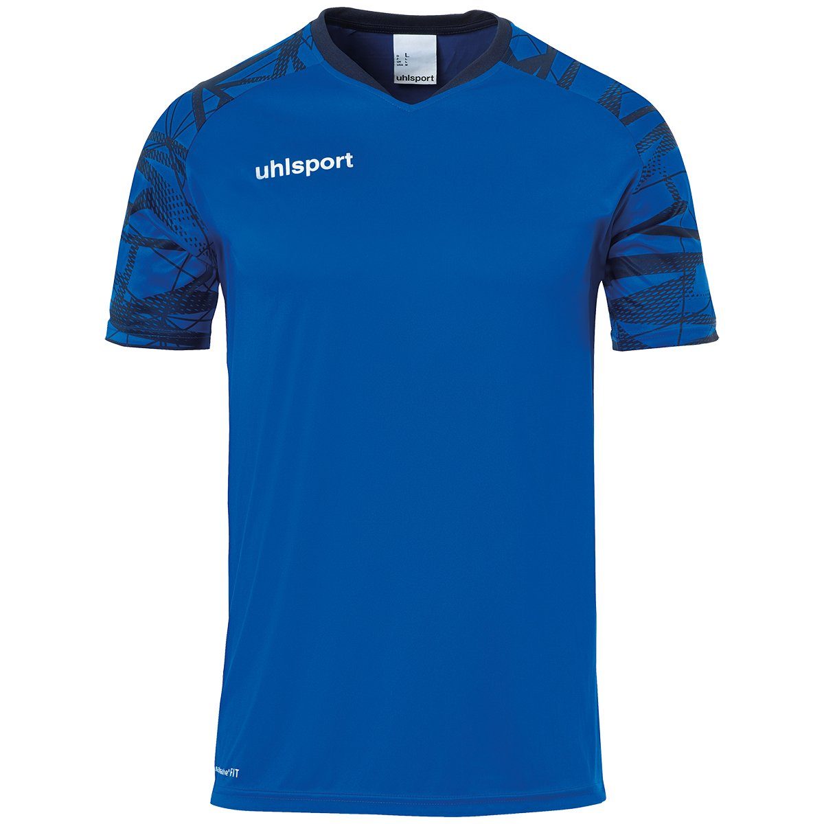 uhlsport Trainingsshirt uhlsport Trainings-T-Shirt GOAL 25 TRIKOT KURZARM atmungsaktiv azurblau/marine