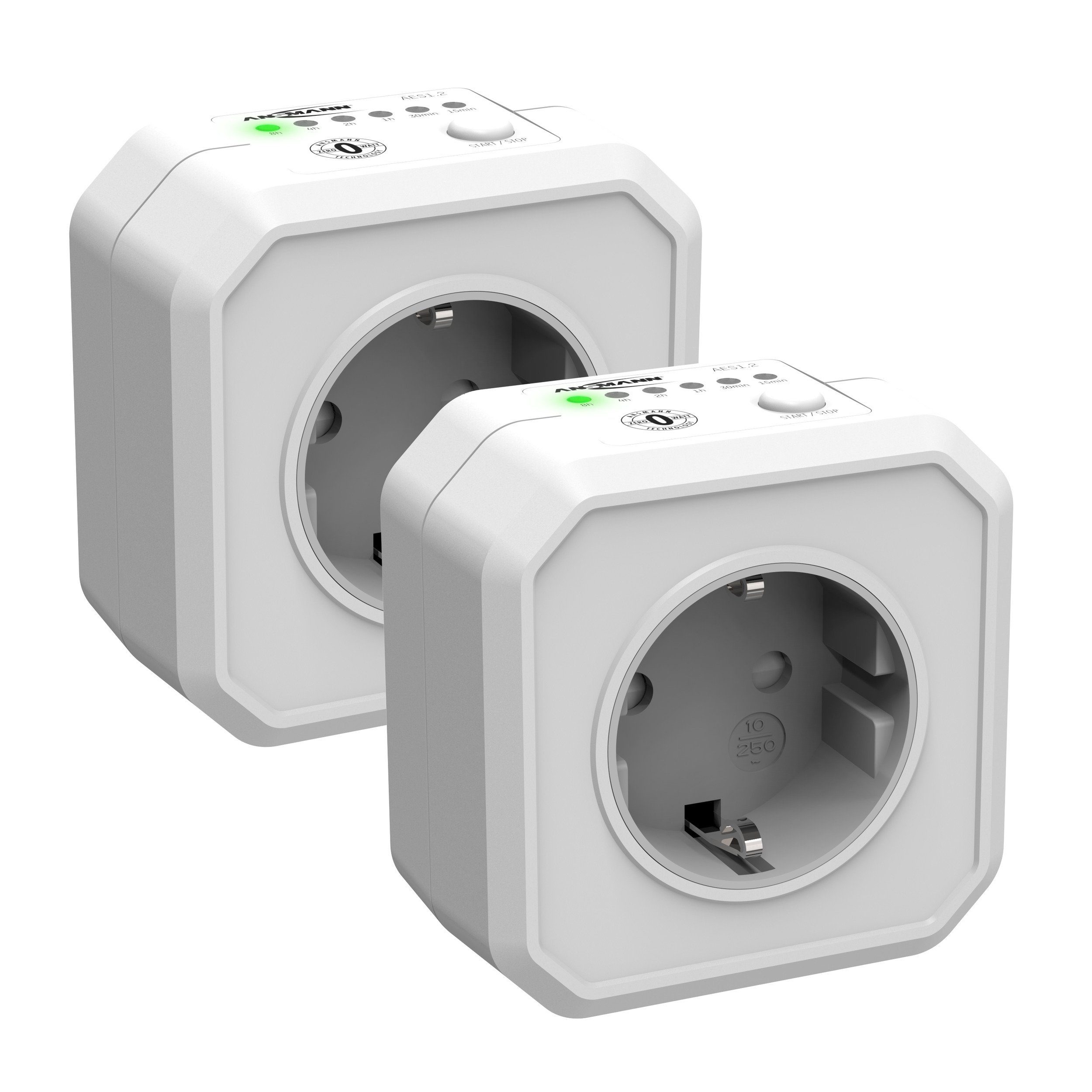 Funksteckdose 2x Timer Steckdose Schaltbare Energiespar-Steckdose Countdown Timer