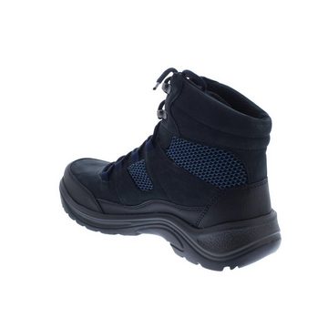 Waldläufer Hayo Bootie, Waldläufer-Tex, Gummi / Nubukleder, schwarz/notte, Weite Schnürstiefelette