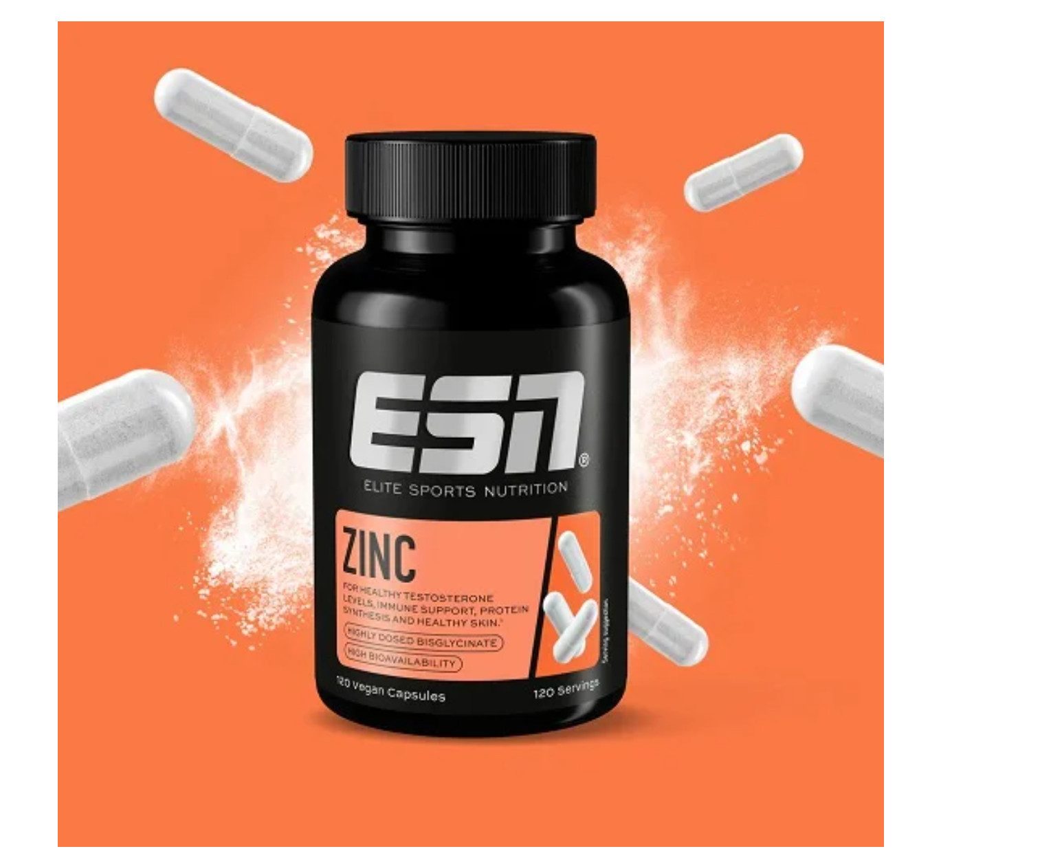 ESN ESN Zinc 120 Kapsel Zink Kapseln, 1 er Packung à 120 St., 150 g, 25 mg pro Kapsel