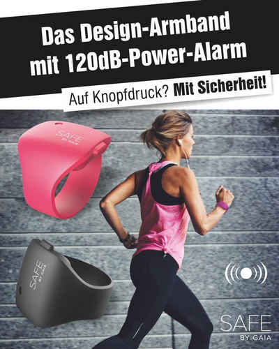 Luna24 simply great ideas... Sportuhr Alarmarmband Safe by Gaia, schwarz