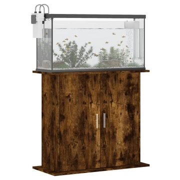 vidaXL Aquariumunterschrank Aquariumständer Räuchereiche 81x36x73 cm Holzwerkstoff Aquarium Unters