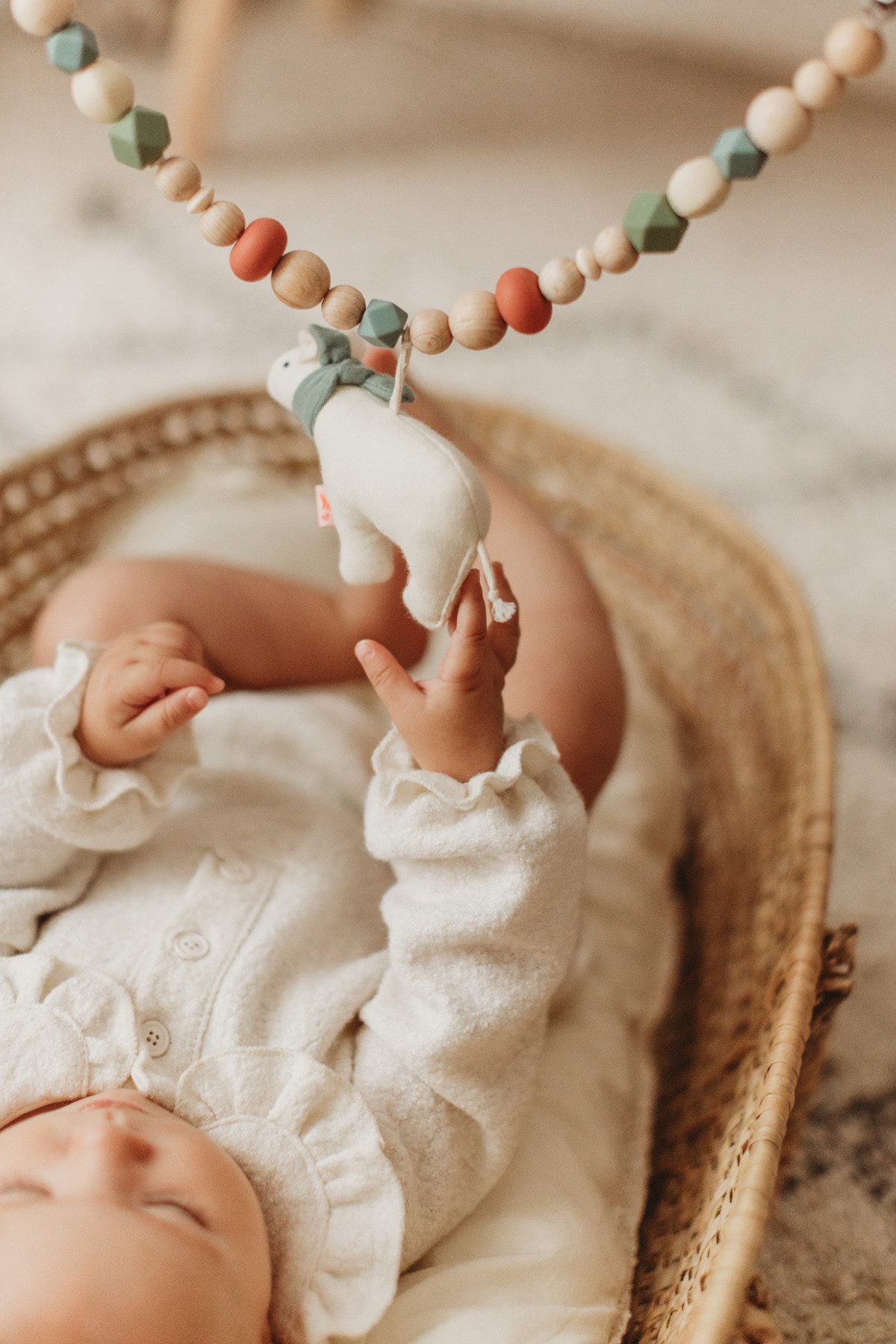 kikadu Kinderwagenkette Kinderwagenkette Eisbär (1-tlg), GOTS- zertifiziert