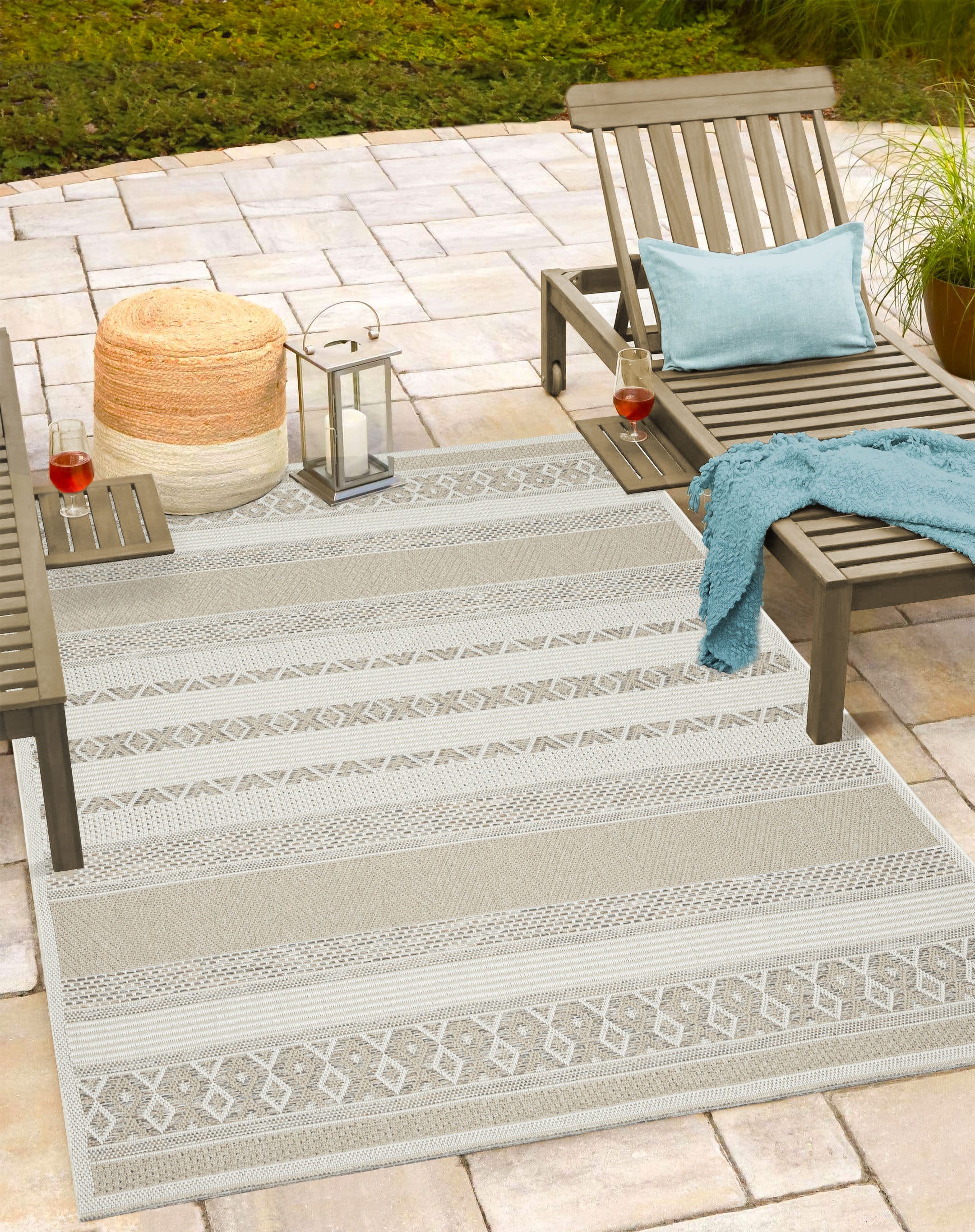 the carpet Teppich Calgary, rechteckig, Höhe: 1 mm, moderner robuster In und Outdoor Teppich