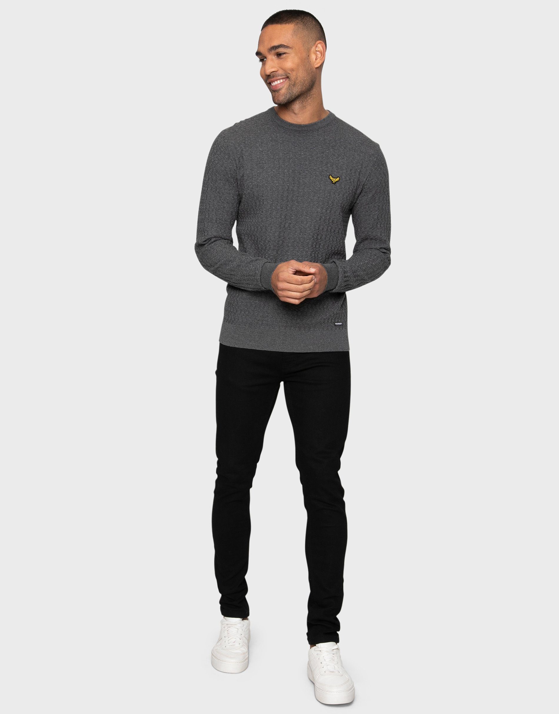 Threadbare Sweatshirt Cedar Mid Grey Marl