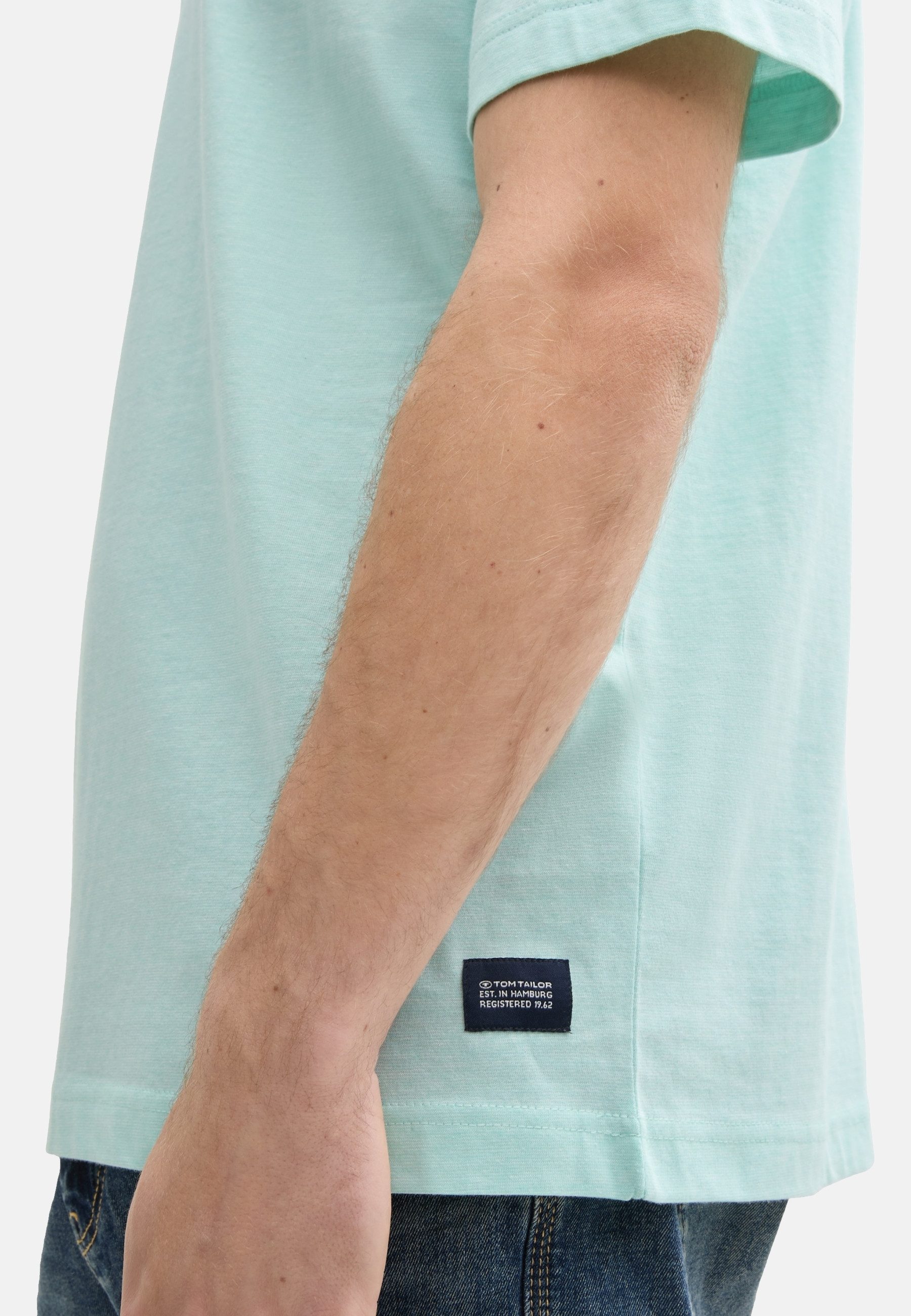 TOM TAILOR Henleyshirt T-Shirt Kurzarmshirt (1-tlg) – Bild 4 von 4