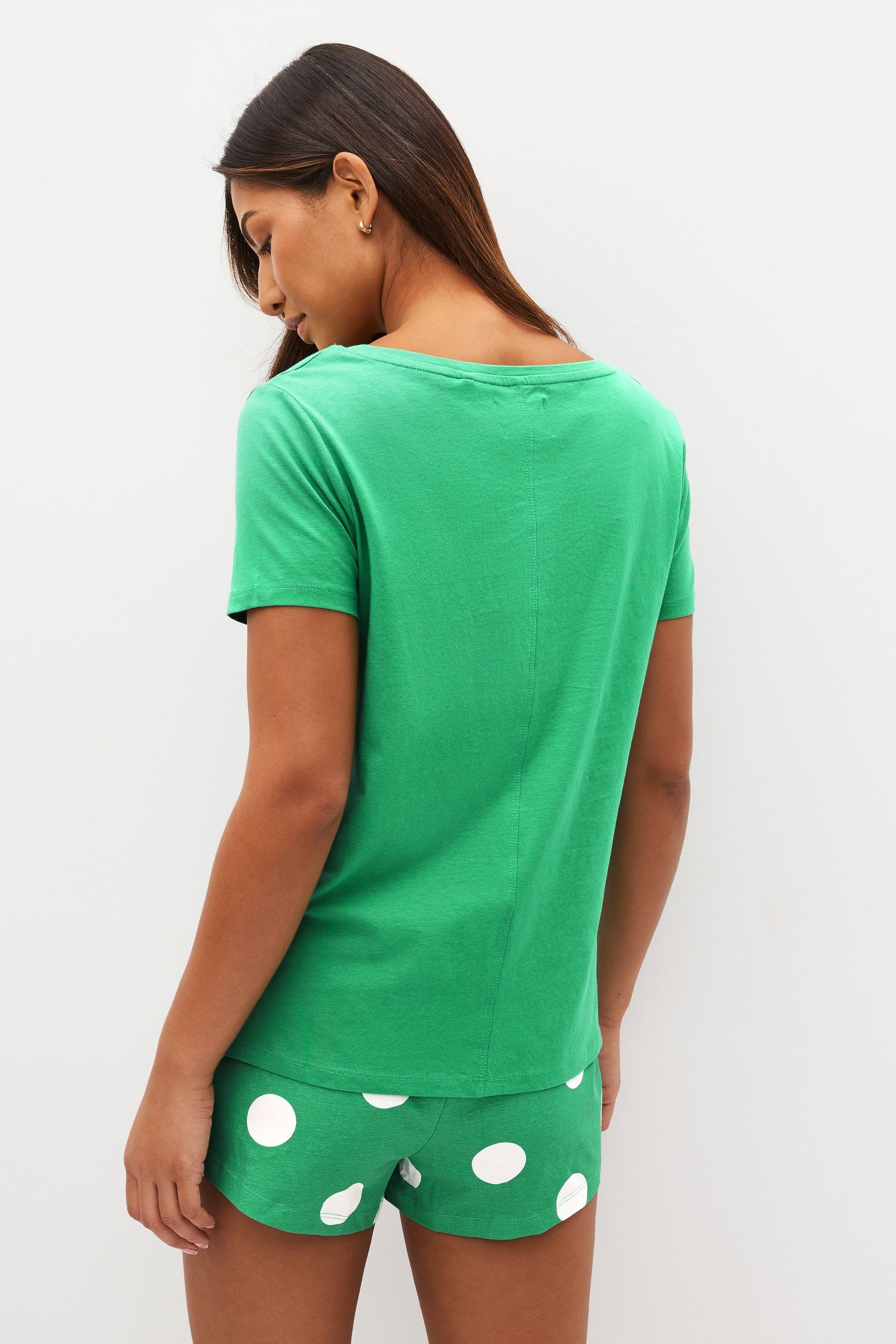 Next Pyjama Kurzärmliger Pyjama aus Baumwolle, günstig online kaufen