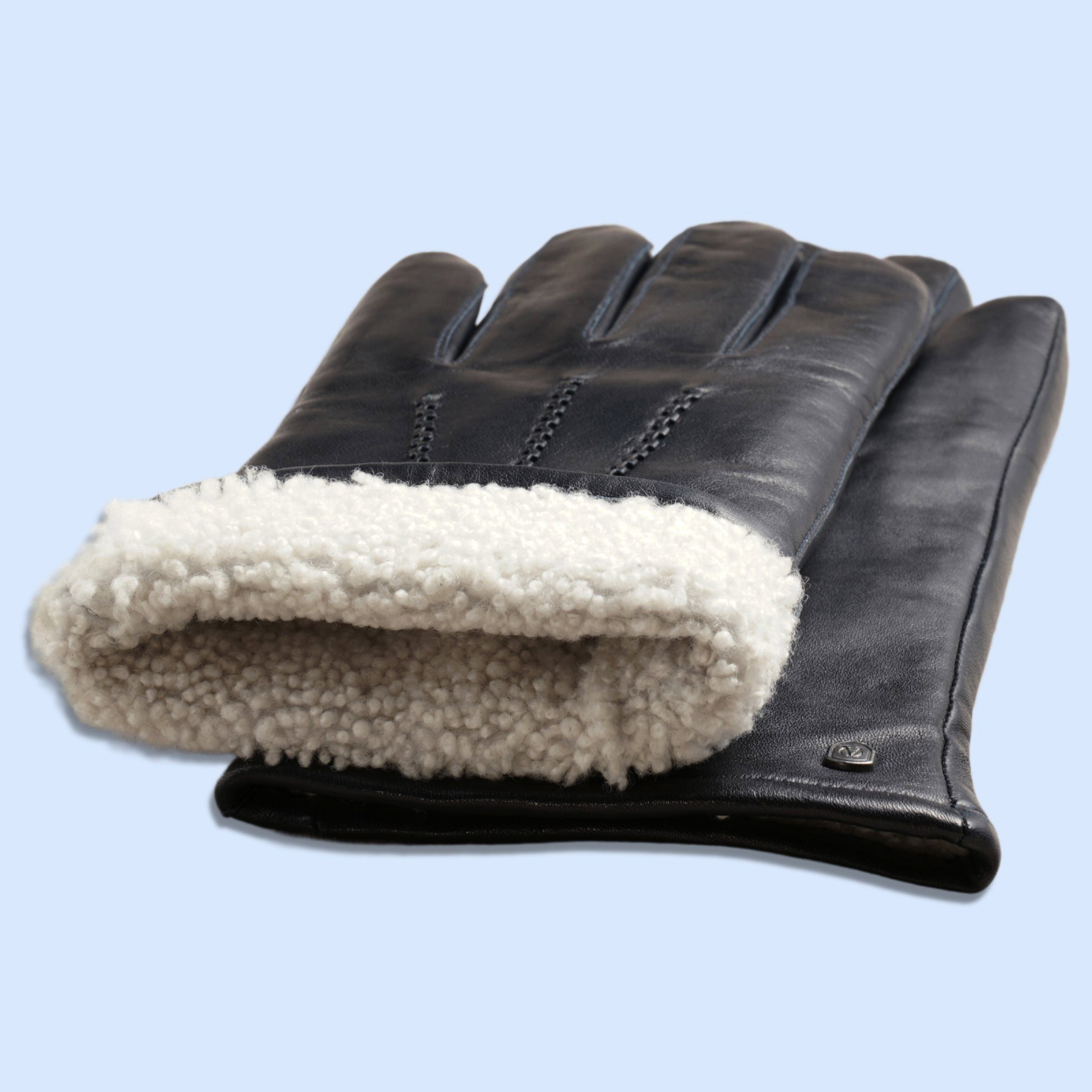 AKAROA Lederhandschuhe DAN mit Lammfellfutter