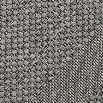 Teppich Klassischer Sisalteppich mit dezenter Bordüre in anthrazit, Carpetia, rechteckig, Höhe: 1 mm