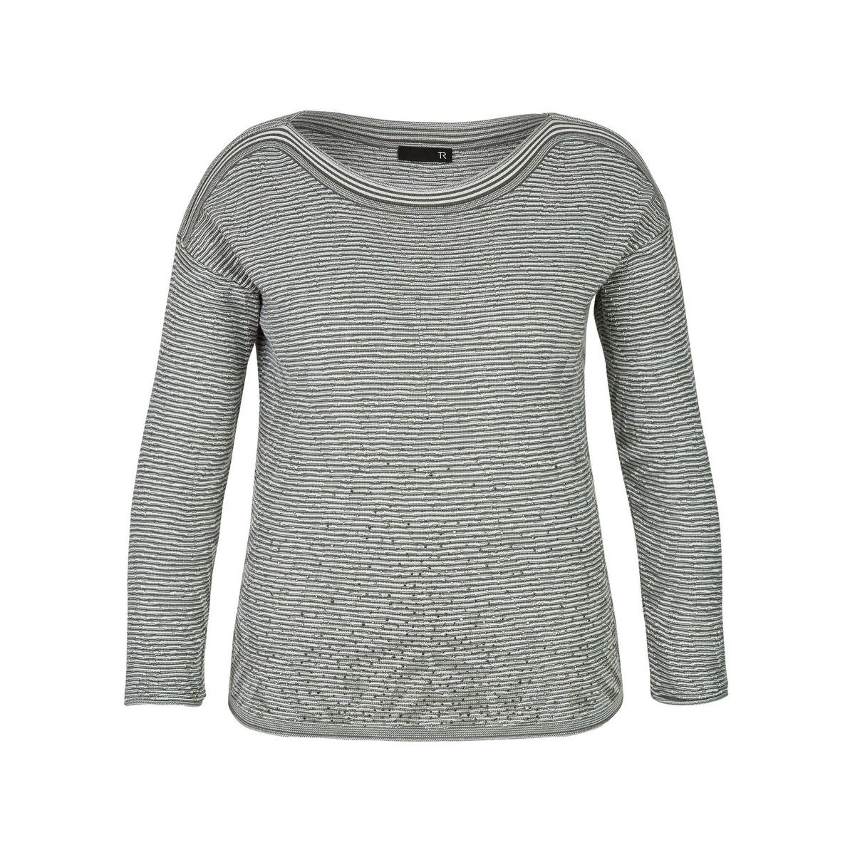 Rabe Longpullover braun regular fit (1-tlg)