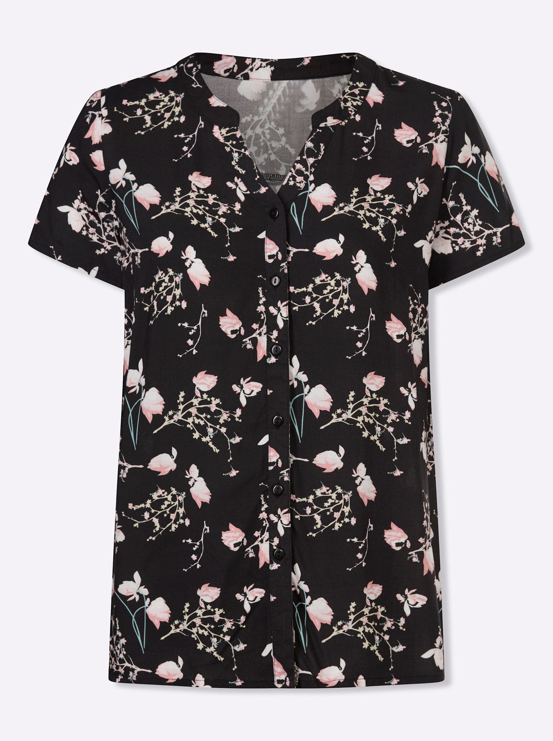 Klassische Bluse Kurzarm-Bluse Kurzarm